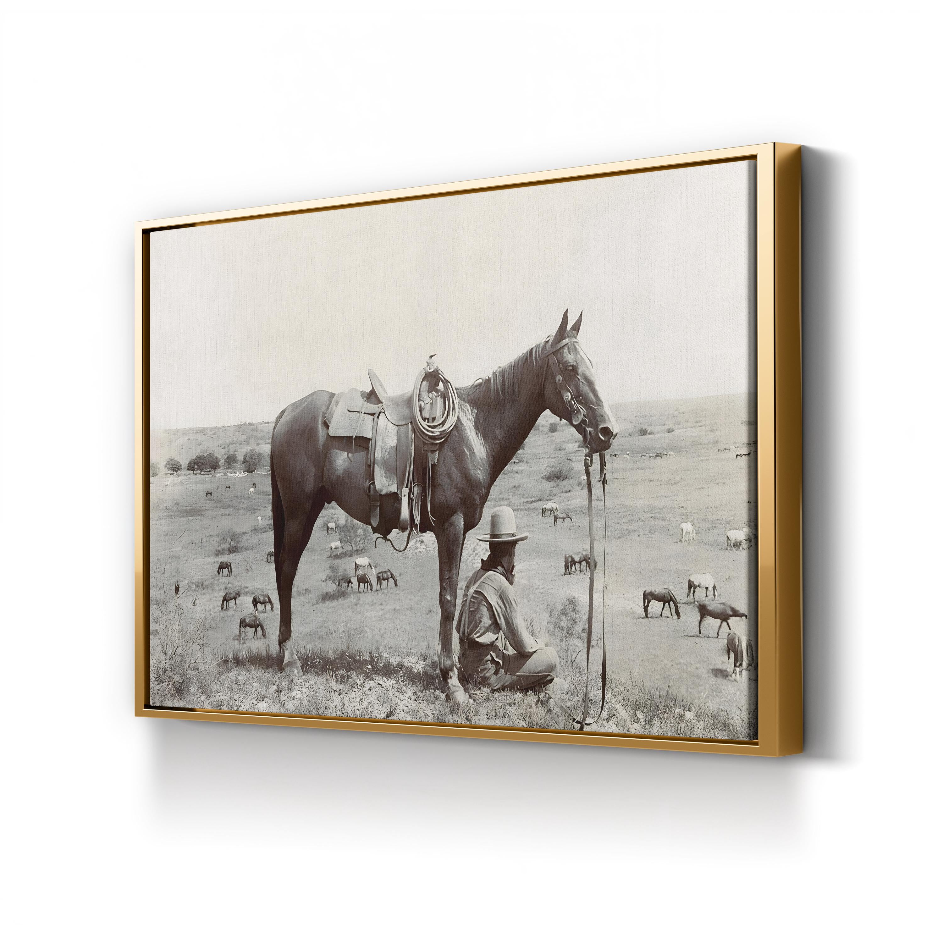 Vintage Texas Cowboy, 1910 – Vintage Photography Wall Art | Western Canvas Print