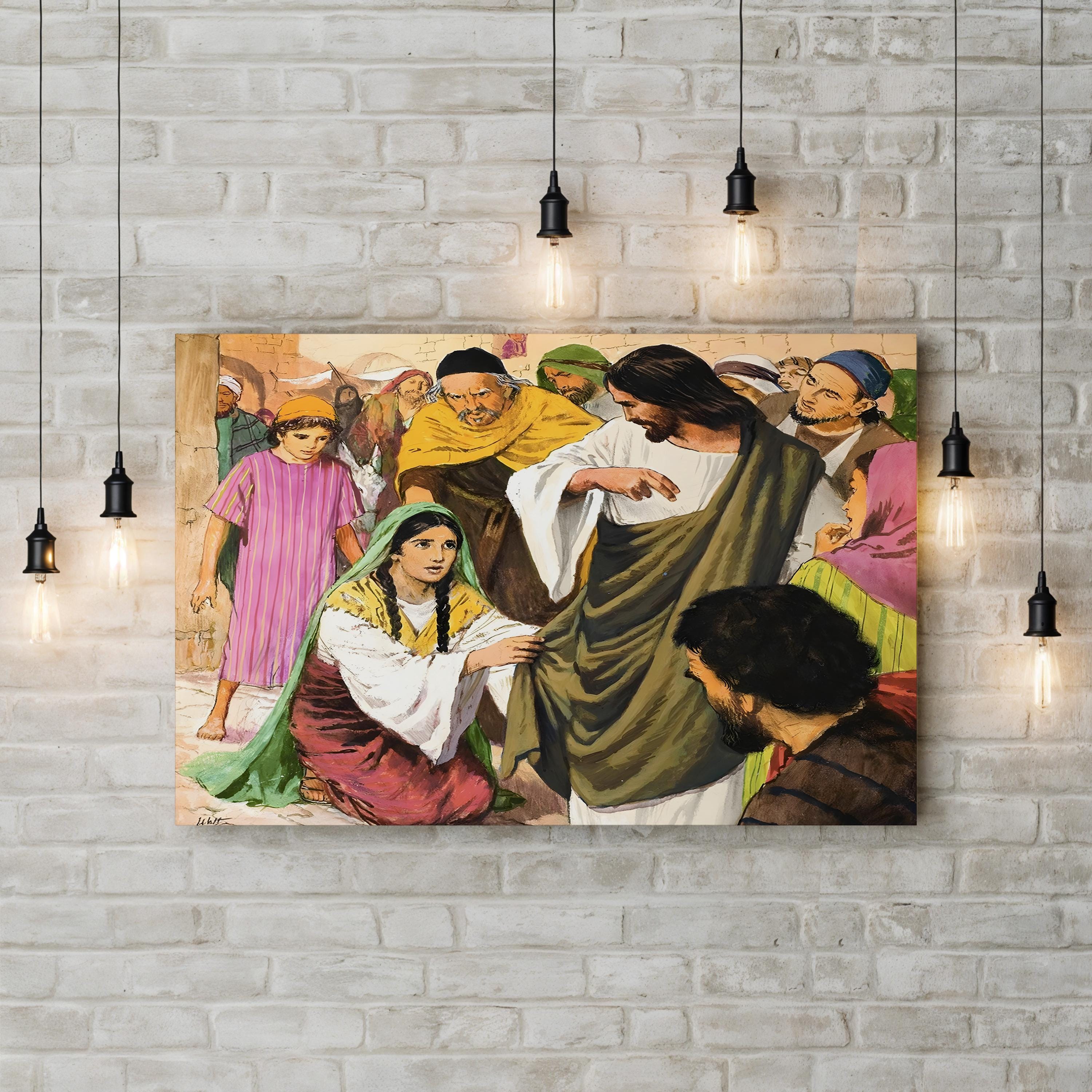 The Amazing Love of Jesus by Clive Uptton – Vintage Christian Illustration Wall Art