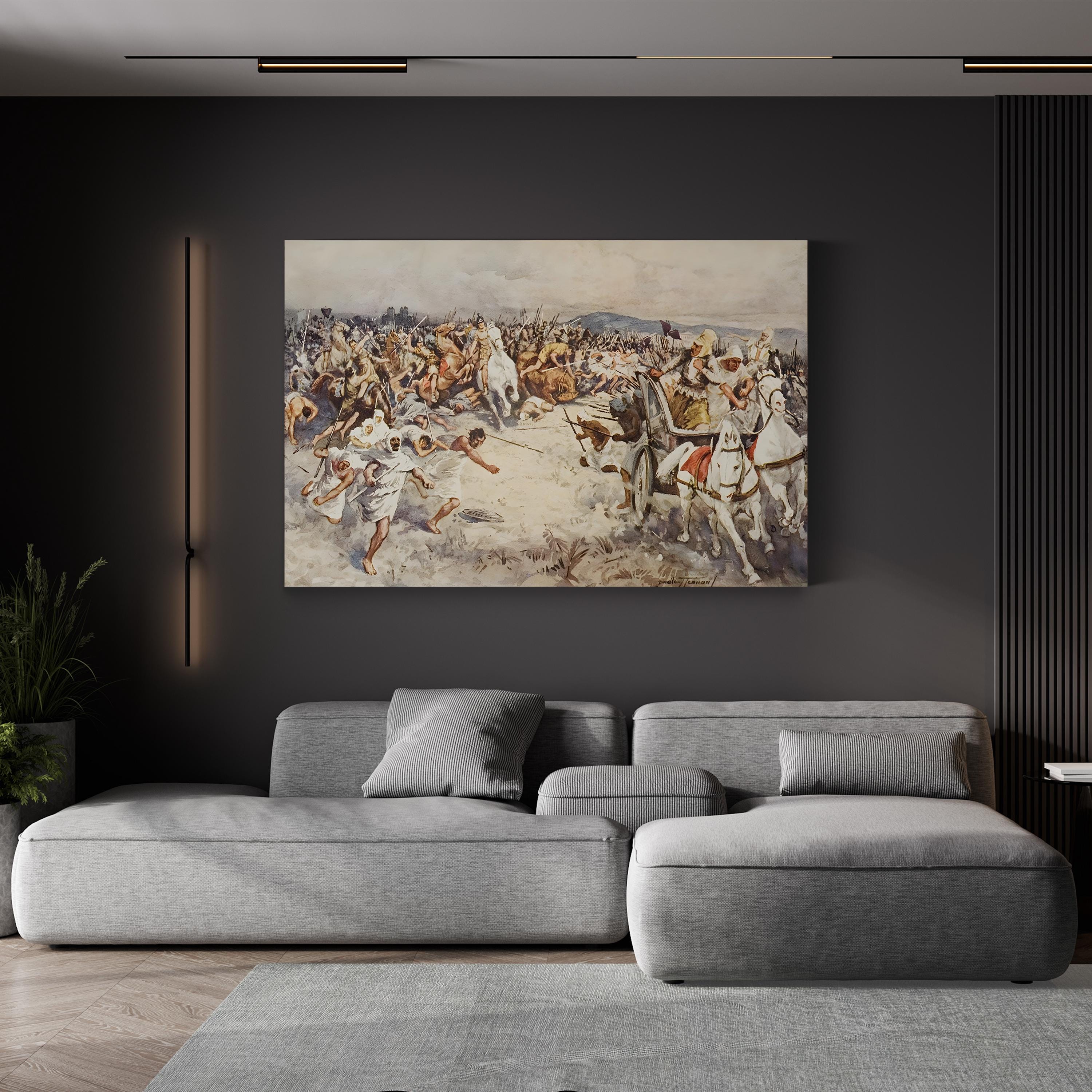 The Battle of Issus Wall Art by Dudley Tennant