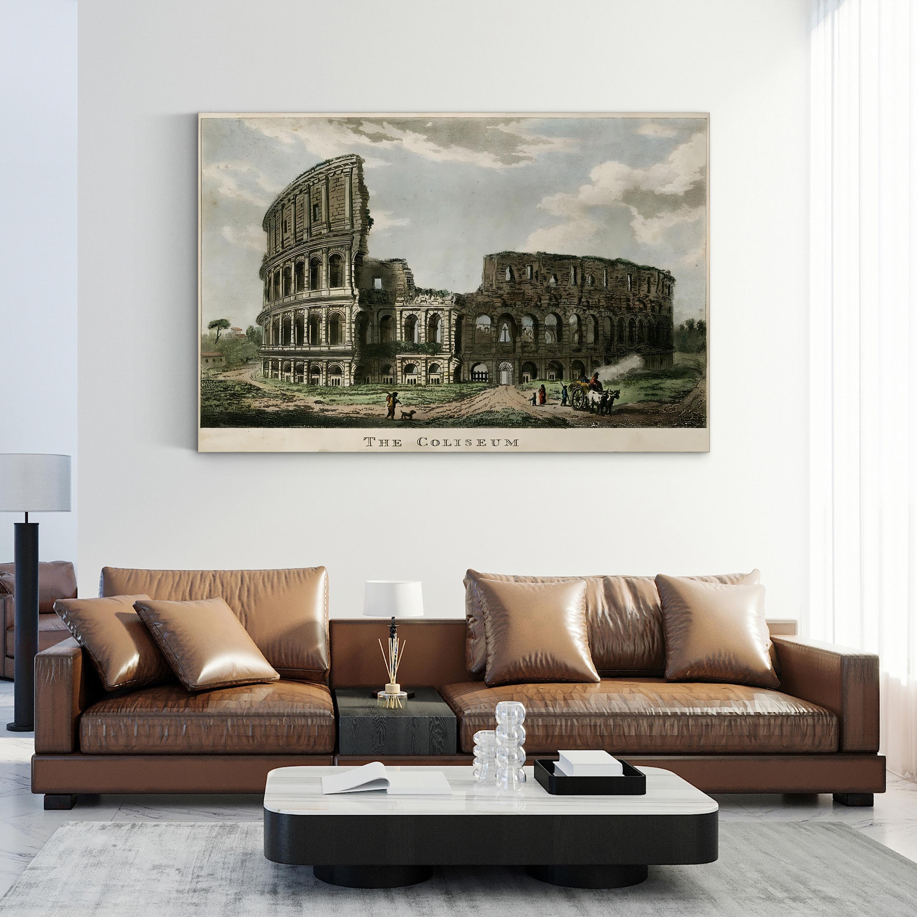 The Coliseum – Vintage Roman Architecture Wall Art by Merigot
