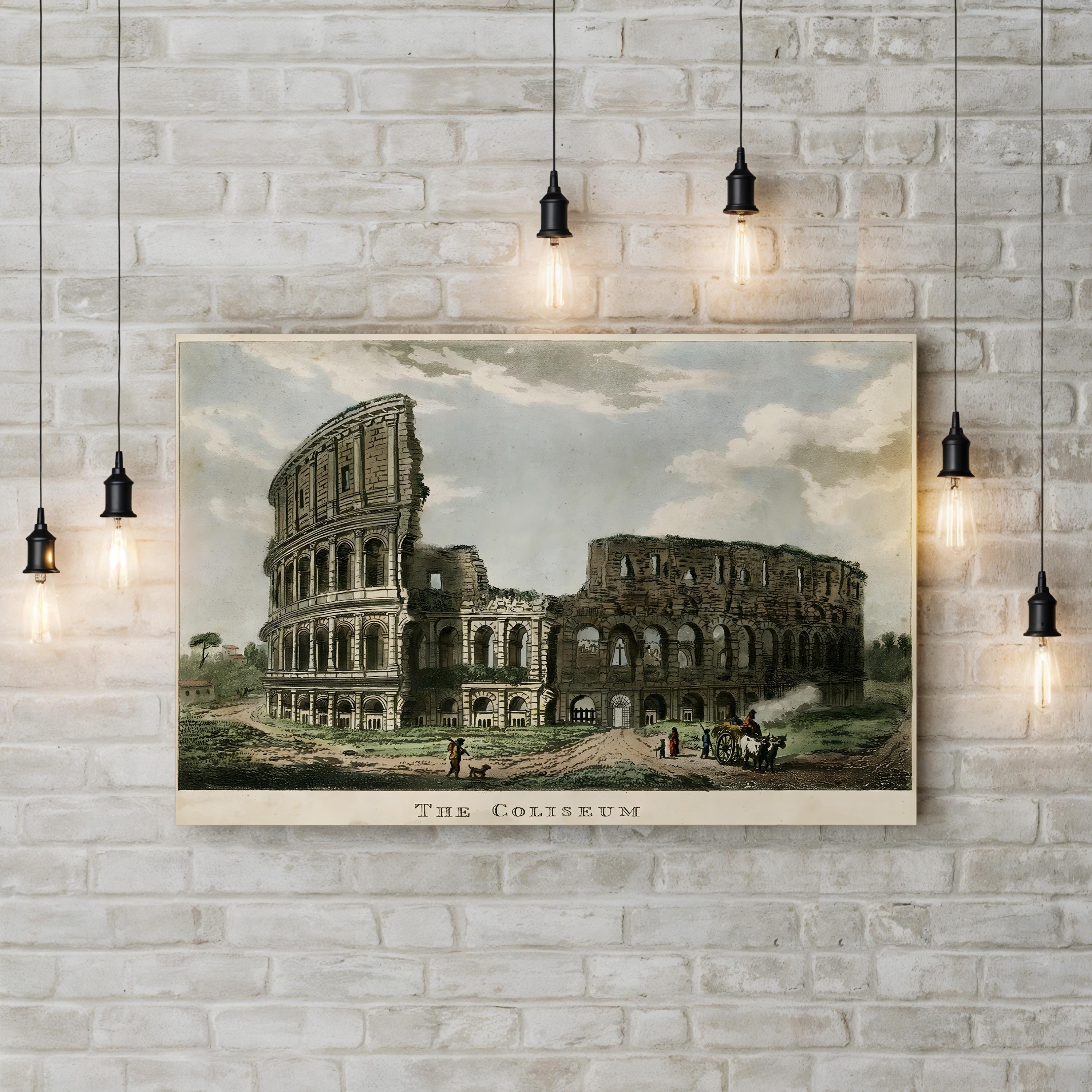 The Coliseum – Vintage Roman Architecture Wall Art by Merigot