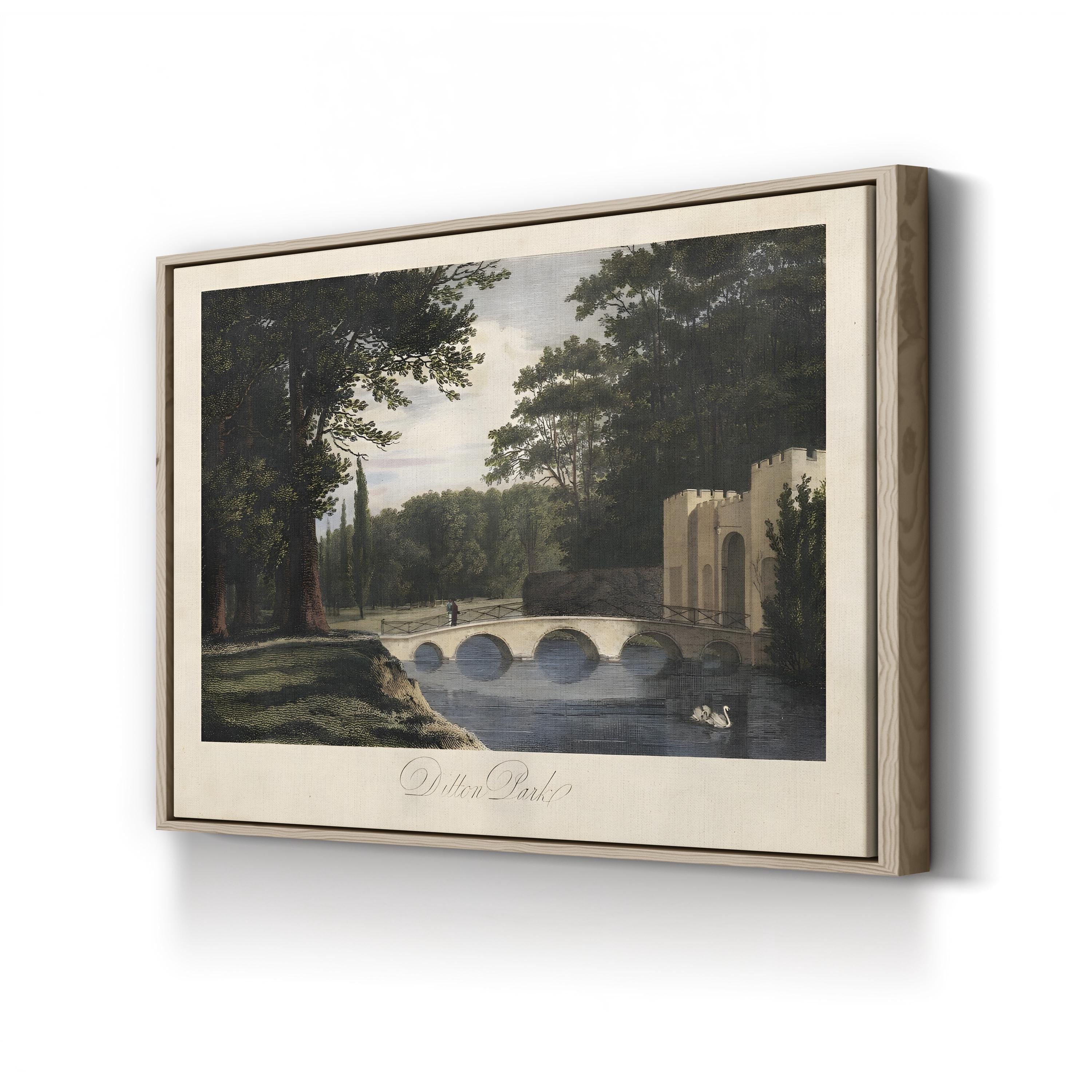 The English Countryside II Wall Art by James Hakewill: Antique British Landscape Canvas Print