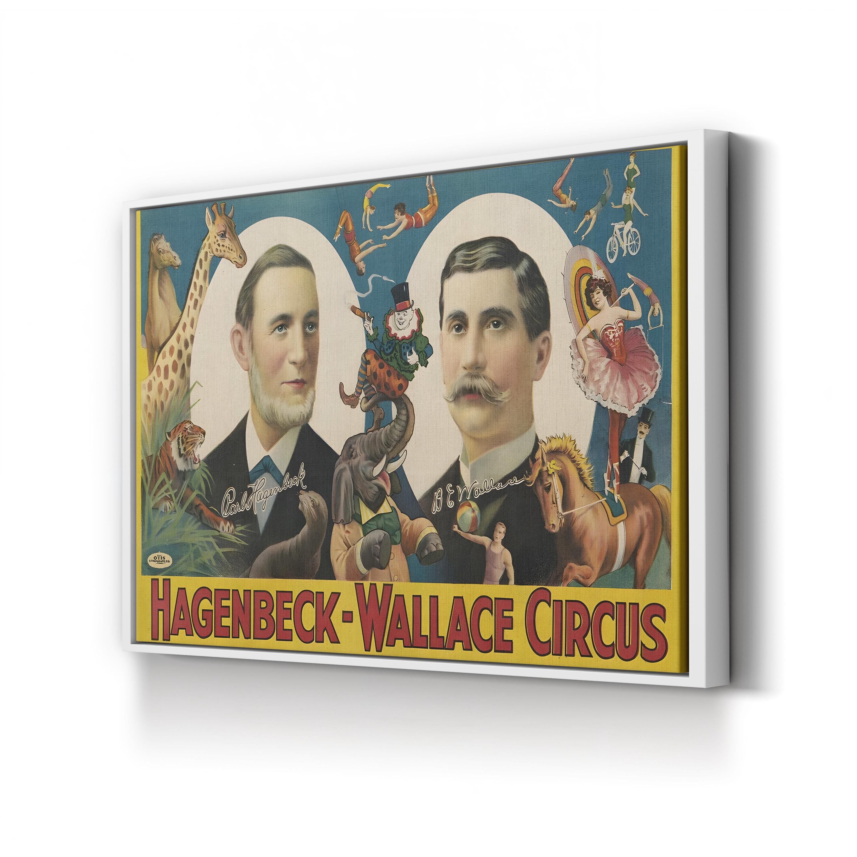 Hagenbeck & Wallace Circus Poster – Period Illustration Wall Art | Vintage Canvas Print