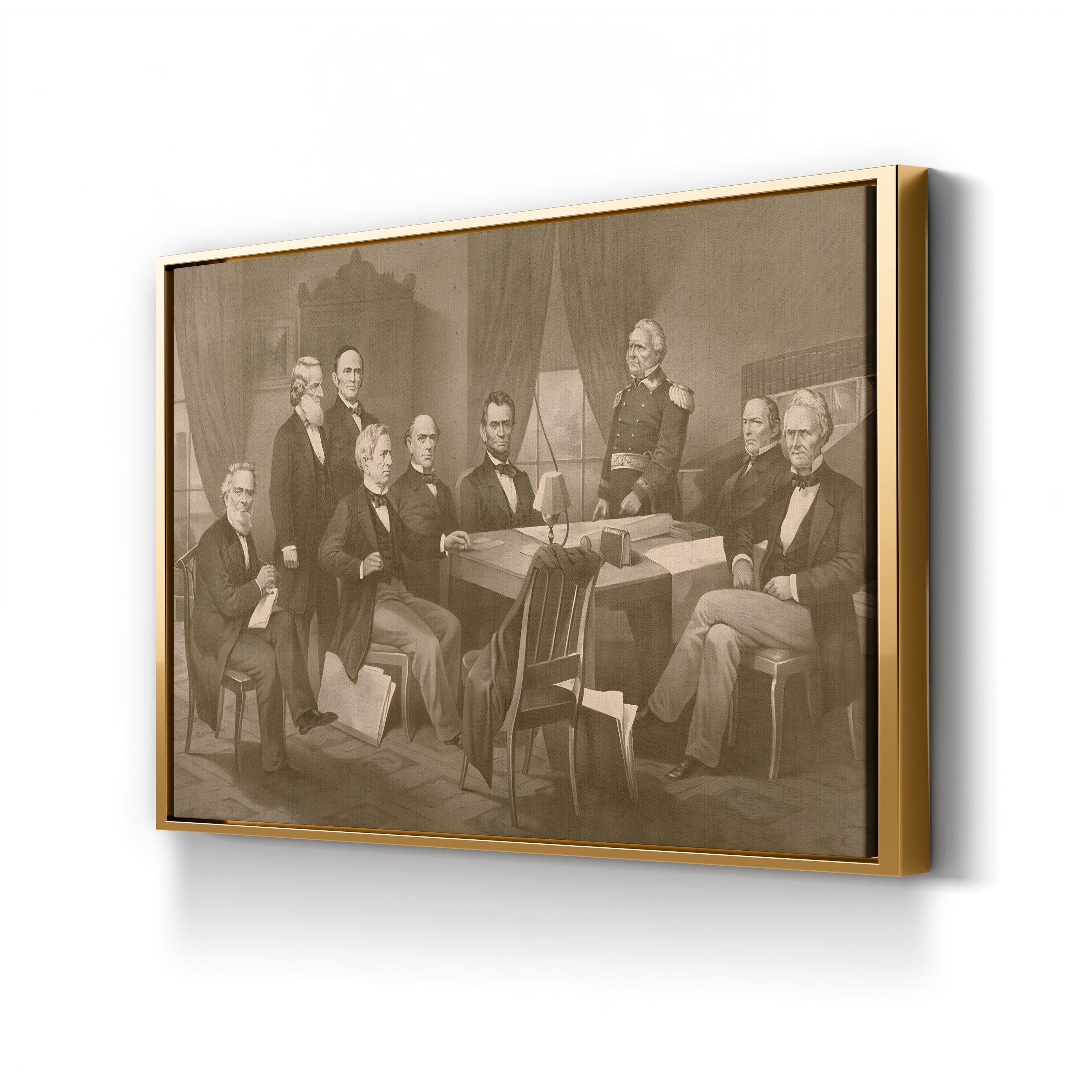 Abraham Lincoln and Cabinet Civil War Wall Art