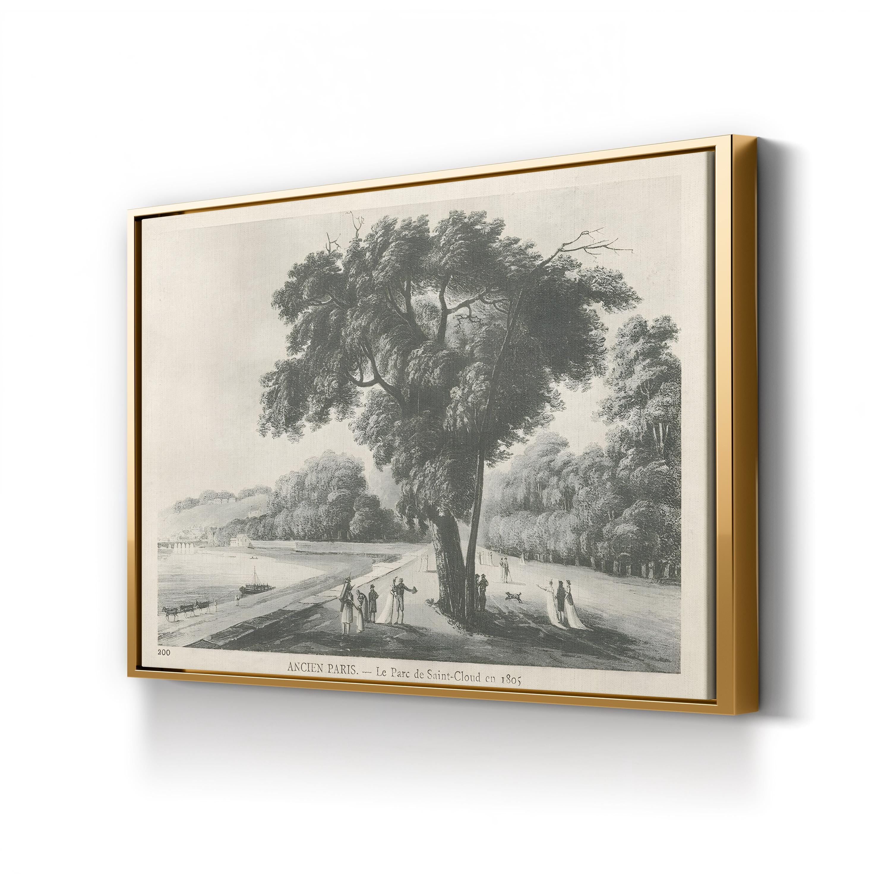 Parc de Saint-Cloud, 1805 – Period Illustration Wall Art | French Landscape Canvas Print