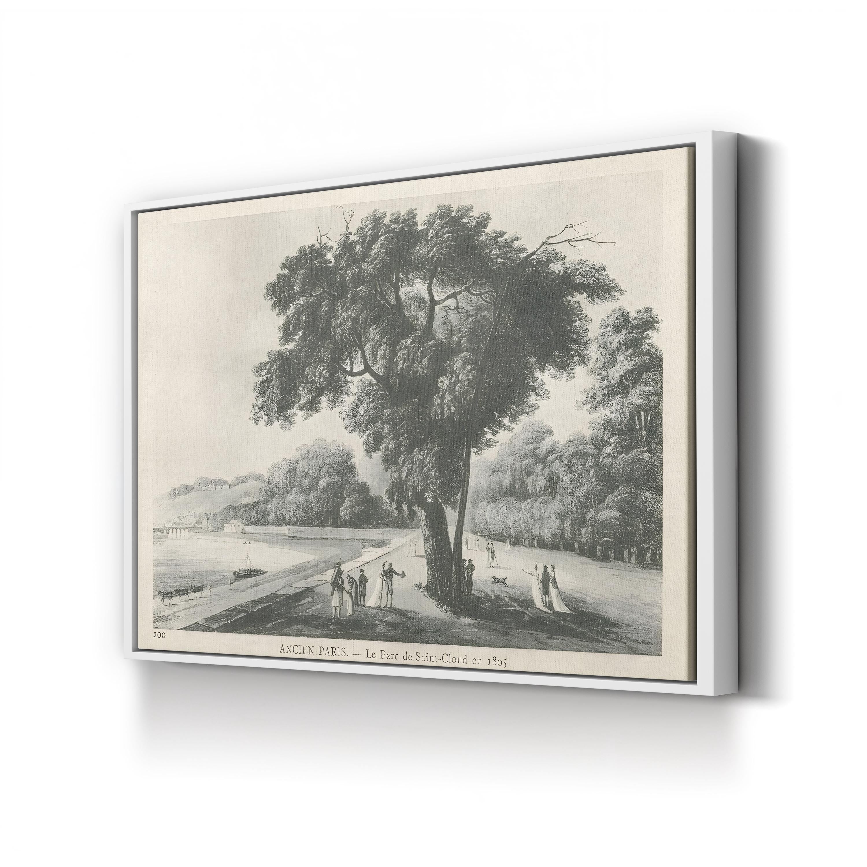 Parc de Saint-Cloud, 1805 – Period Illustration Wall Art | French Landscape Canvas Print