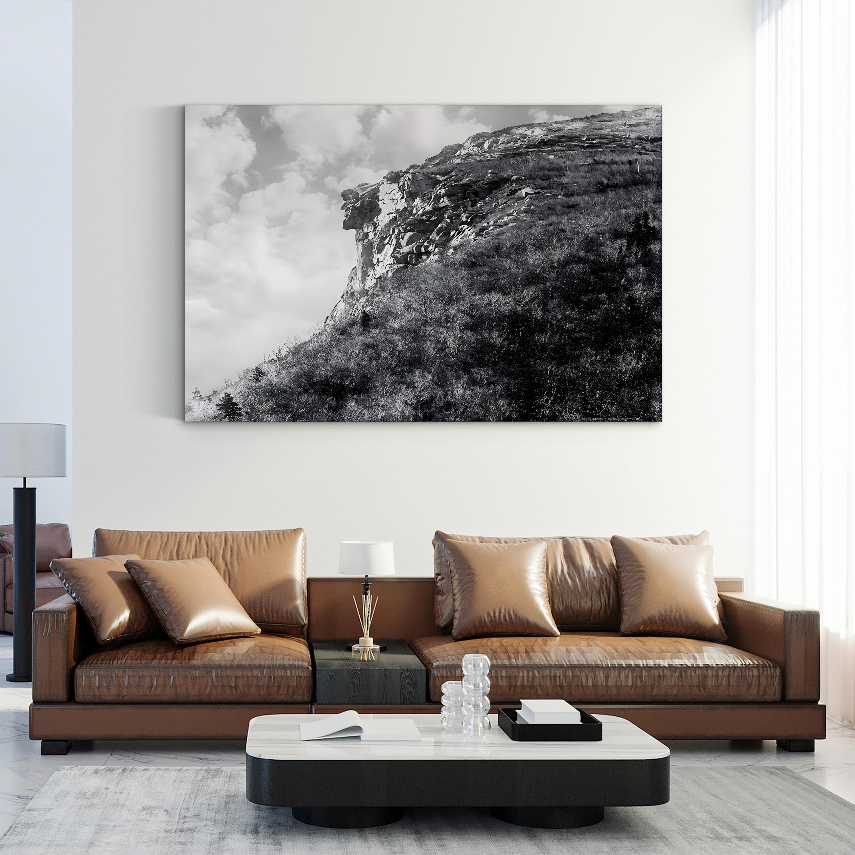 White Mountains New England – Vintage Photography Wall Art | Monochrome Canvas Print