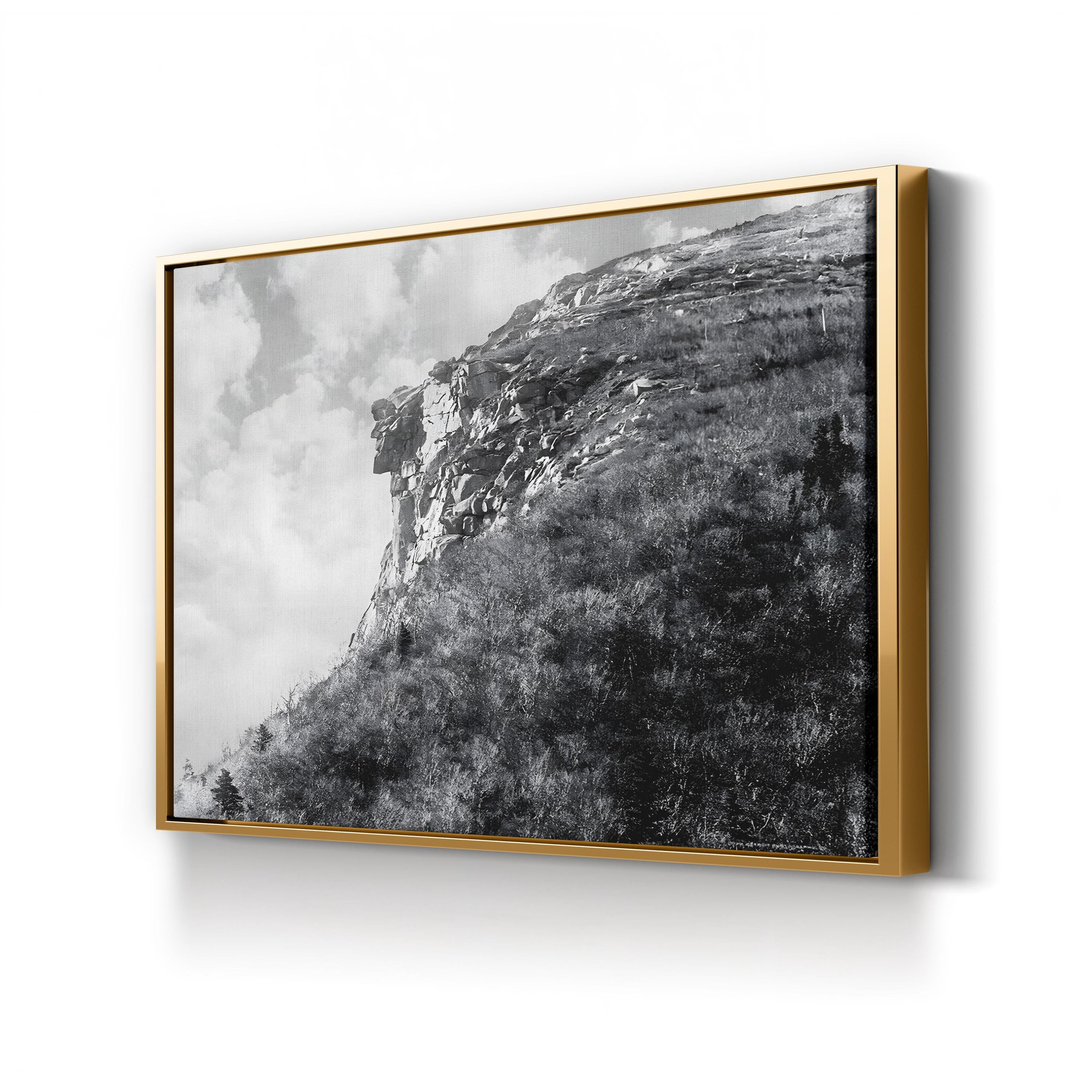 White Mountains New England – Vintage Photography Wall Art | Monochrome Canvas Print