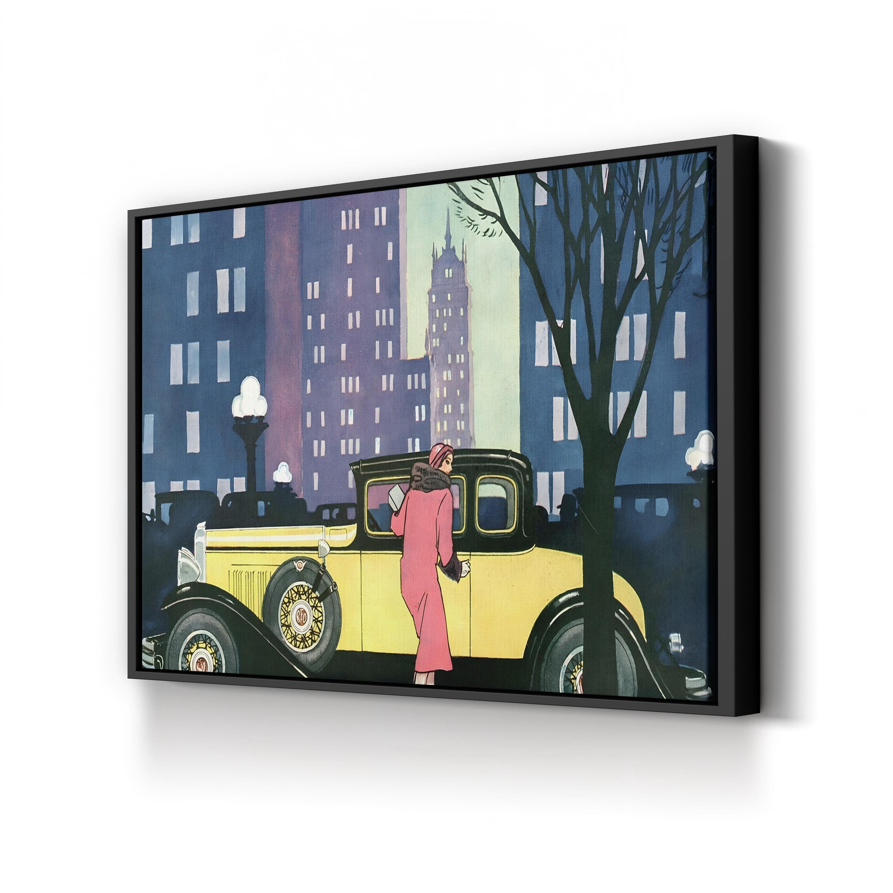 1930s REO Magazine Advertisement Wall Art – Vintage American Automotive Illustration Print