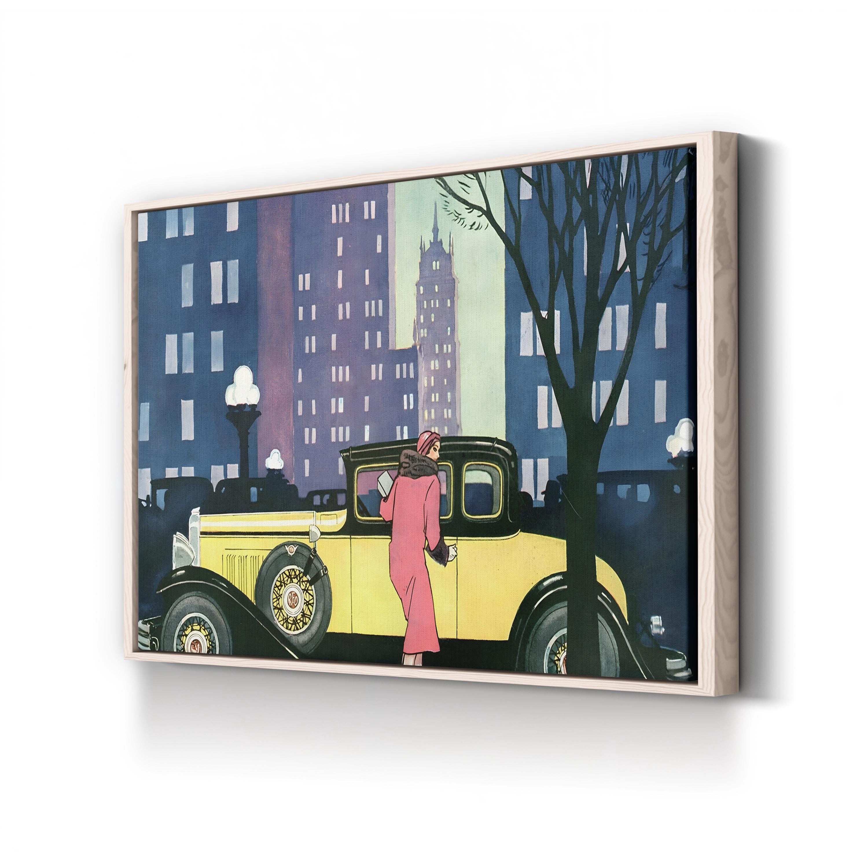 1930s REO Magazine Advertisement Wall Art – Vintage American Automotive Illustration Print
