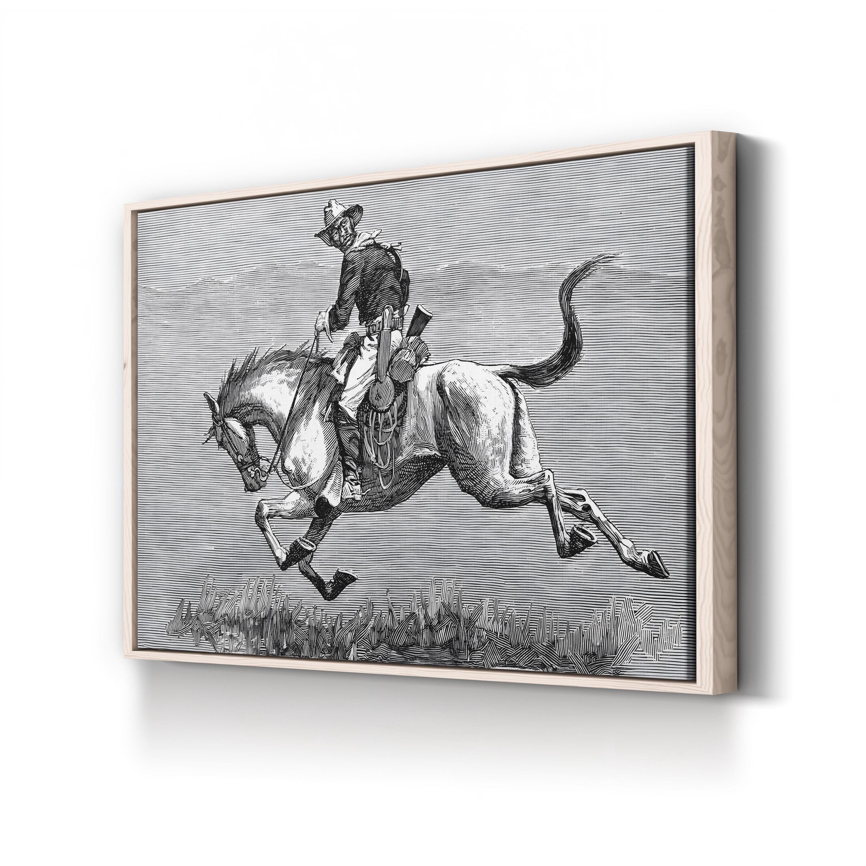 A Retiring Scout, 1888 — American West Wall Art by Frederic Remington