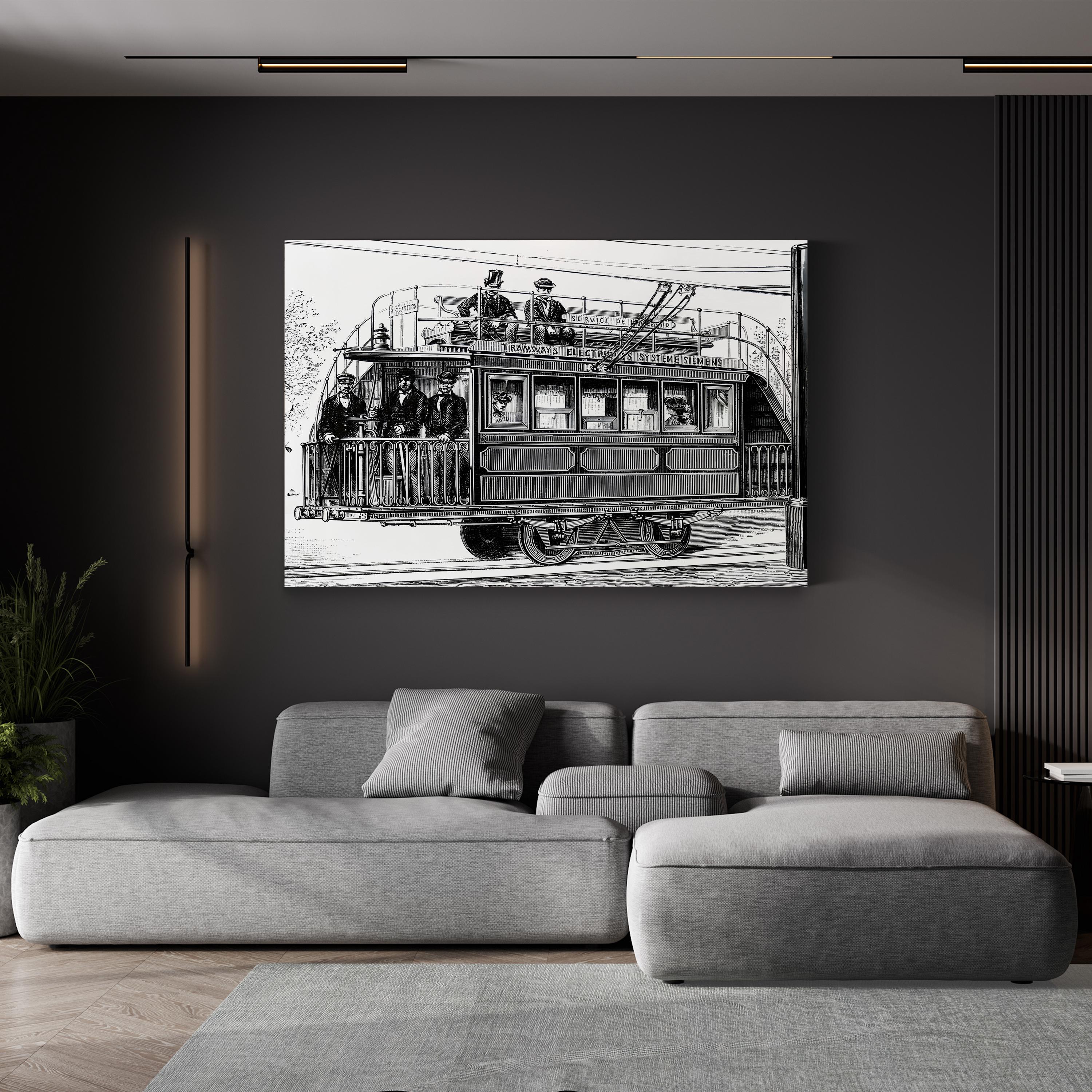 Siemens & Halske Electric Railway, Paris Electricity Exhibition 1881 Wall Art