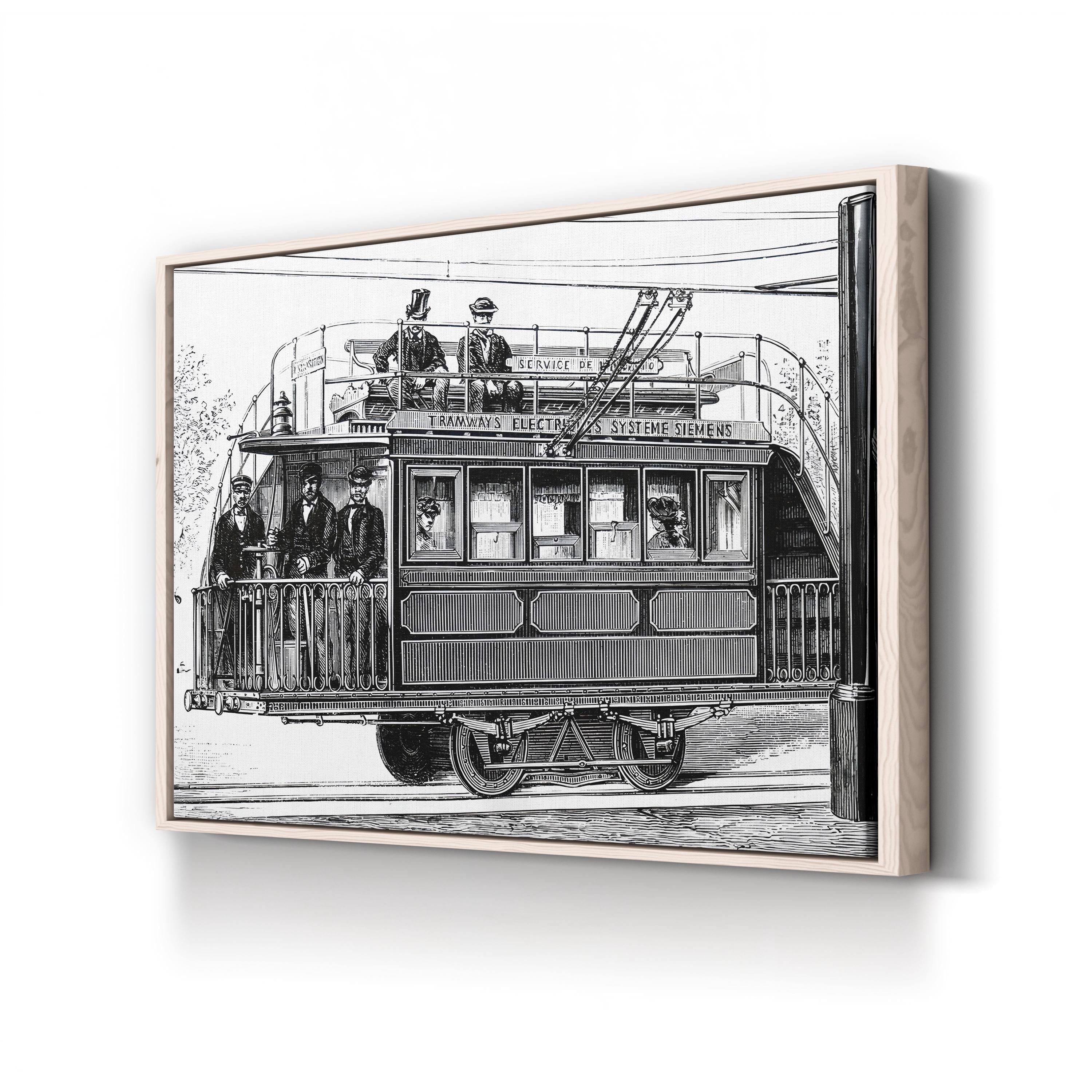 Siemens & Halske Electric Railway, Paris Electricity Exhibition 1881 Wall Art