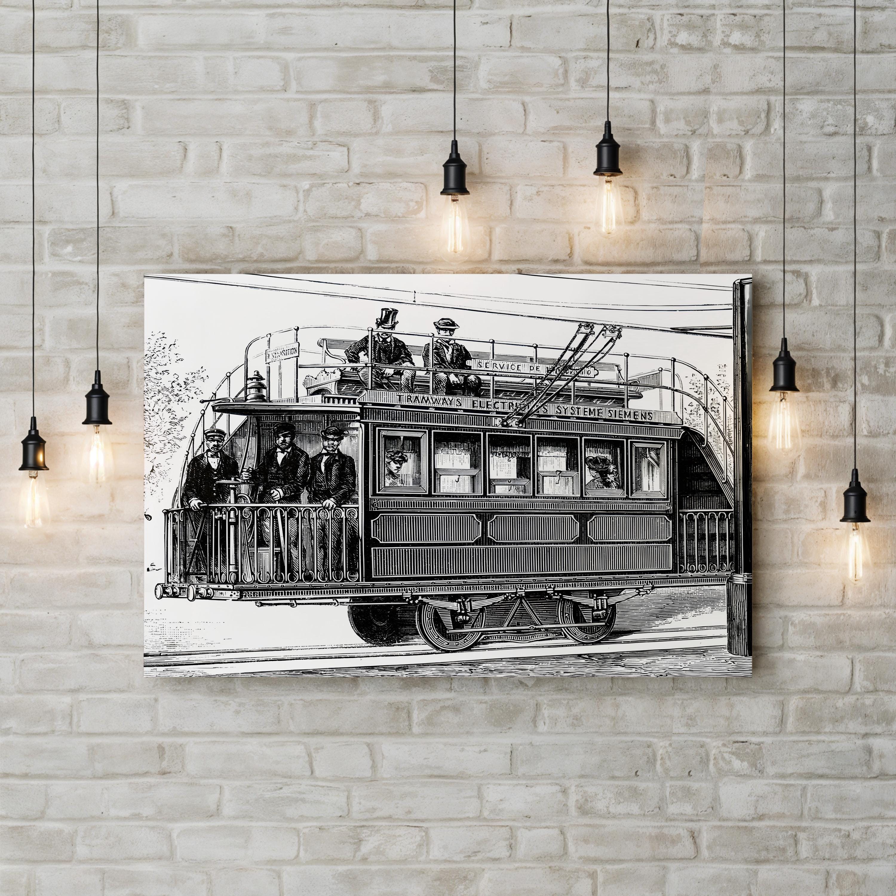 Siemens & Halske Electric Railway, Paris Electricity Exhibition 1881 Wall Art