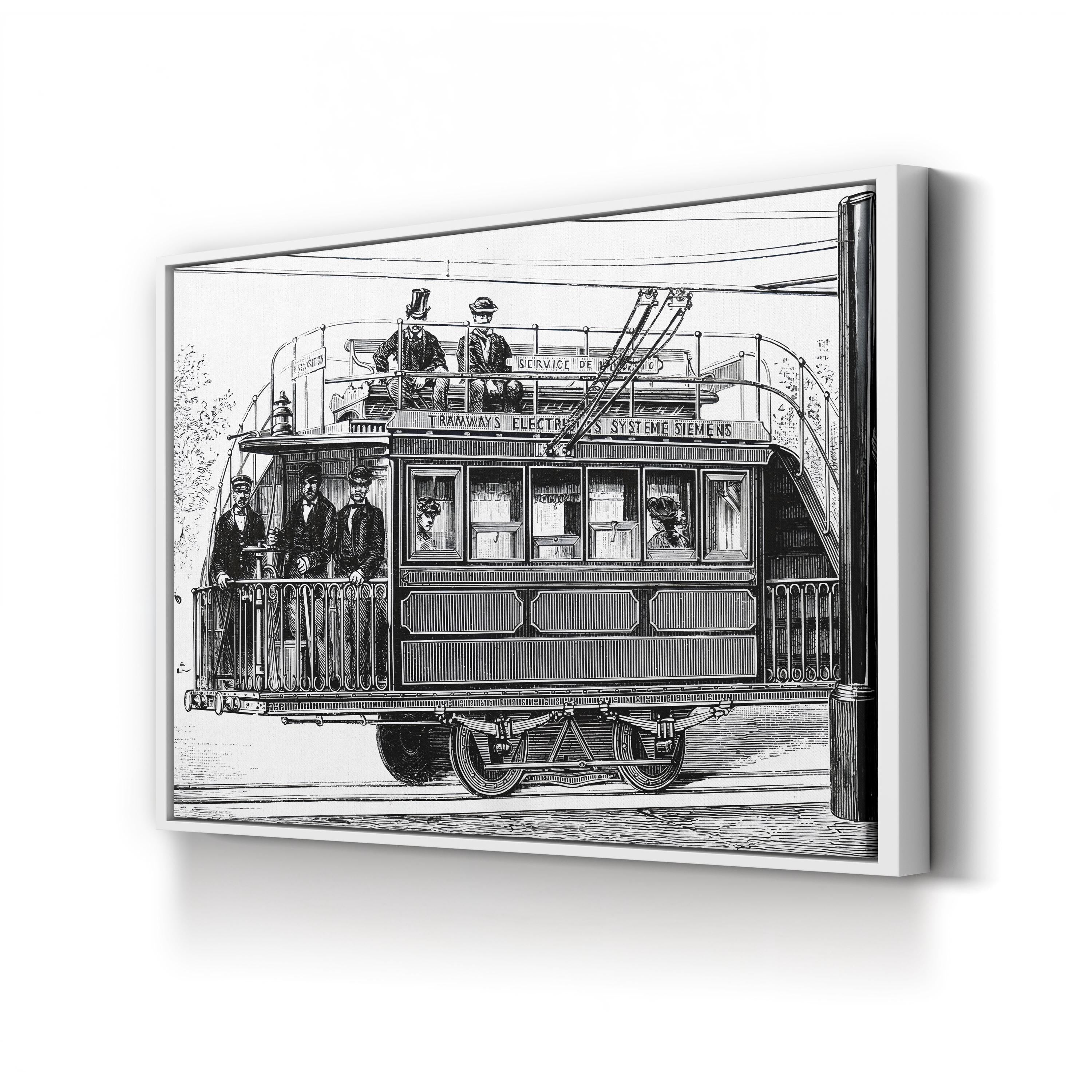 Siemens & Halske Electric Railway, Paris Electricity Exhibition 1881 Wall Art
