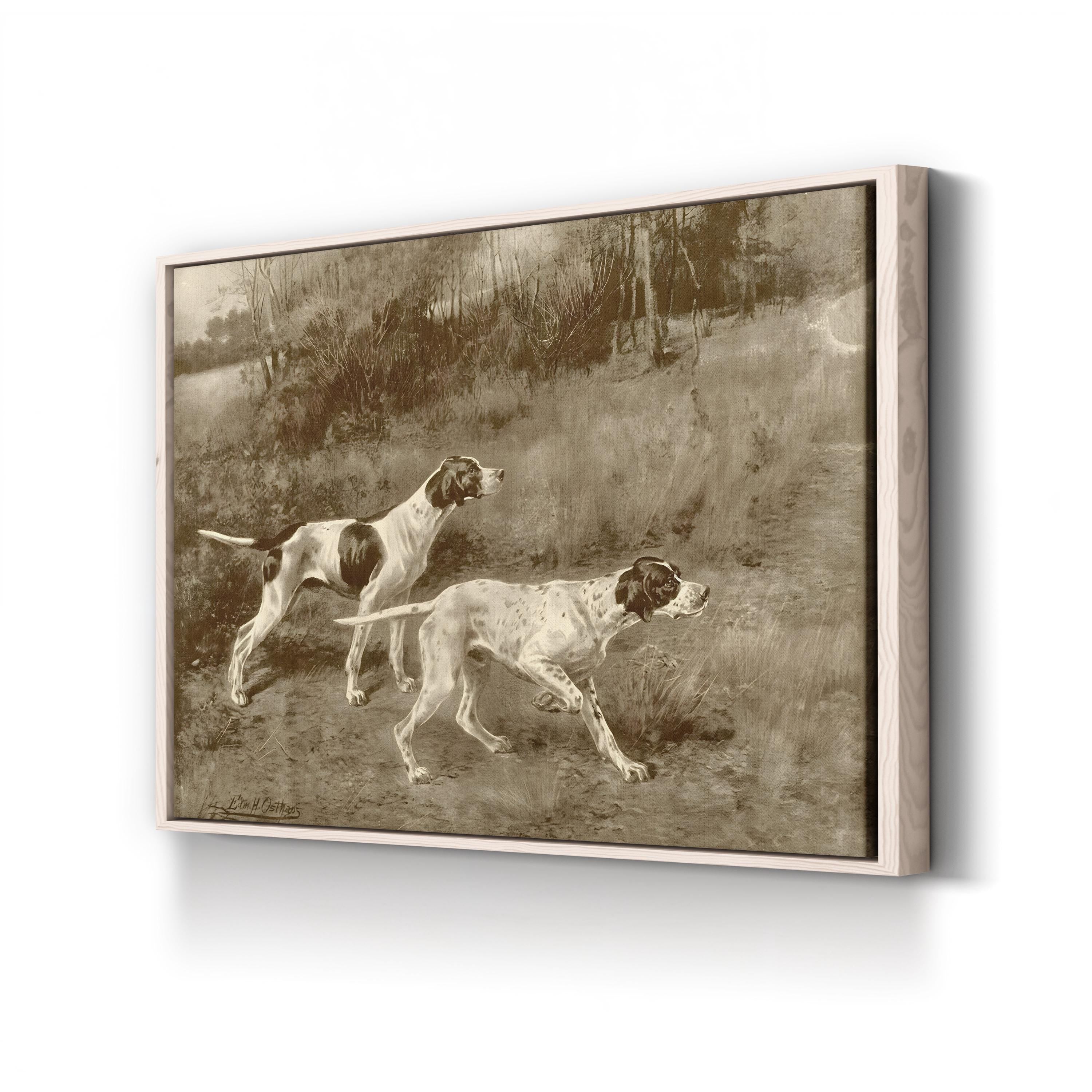 Rip Rap and Lad of Rush Wall Art — E.H. Osthaus Sporting Dog Illustration