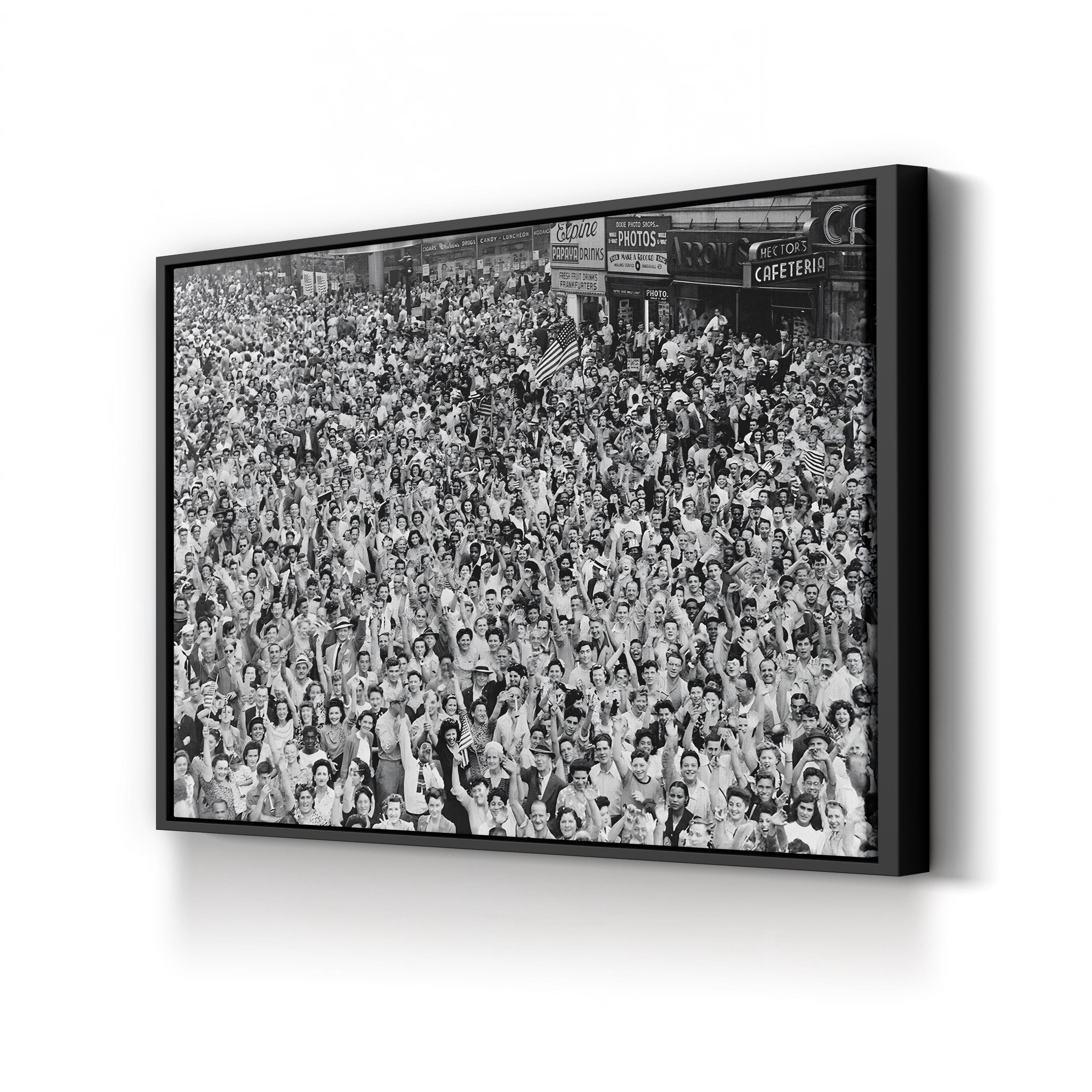 V-J Day in Times Square, 1945: WWII Victory Celebration Photograph Print