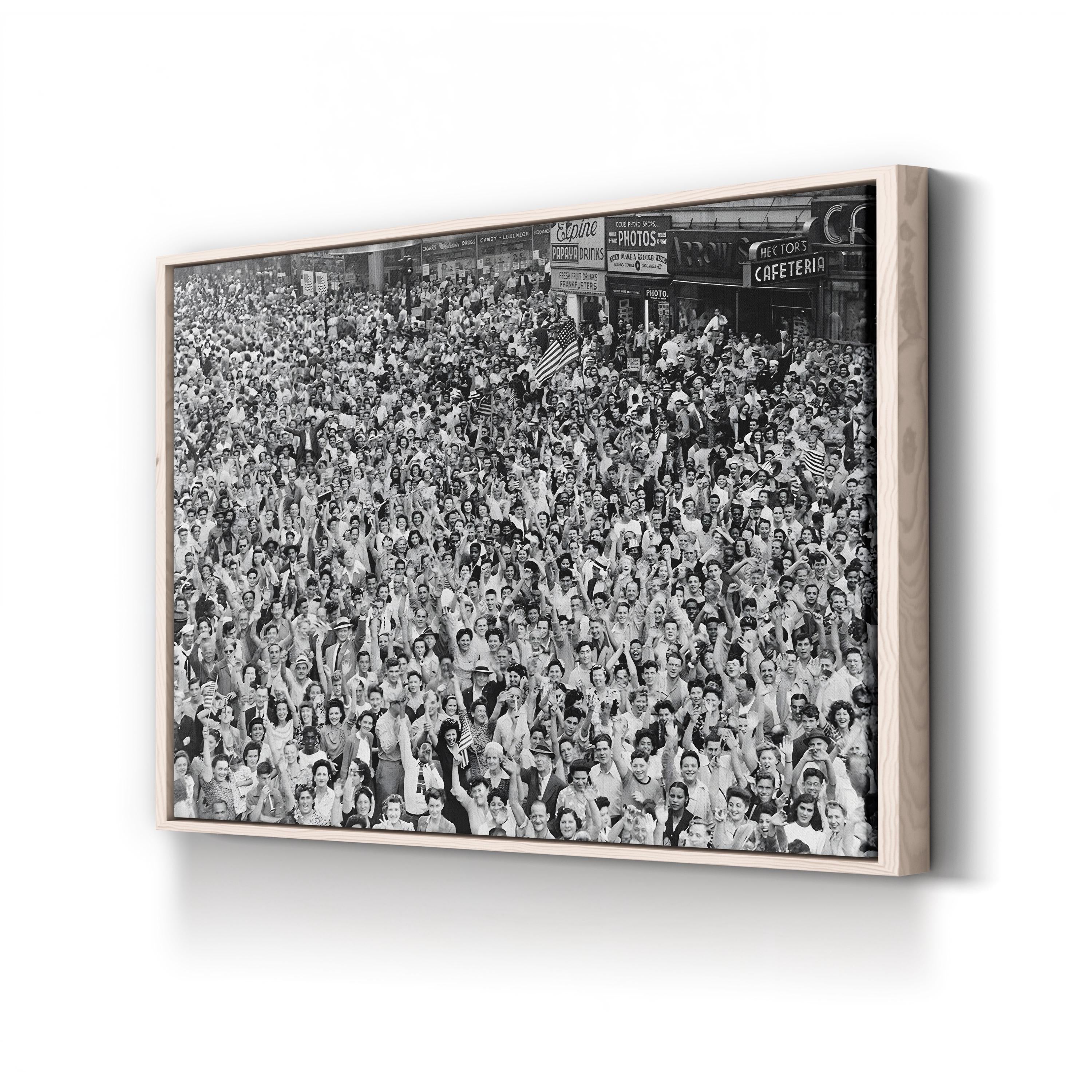 V-J Day in Times Square, 1945: WWII Victory Celebration Photograph Print