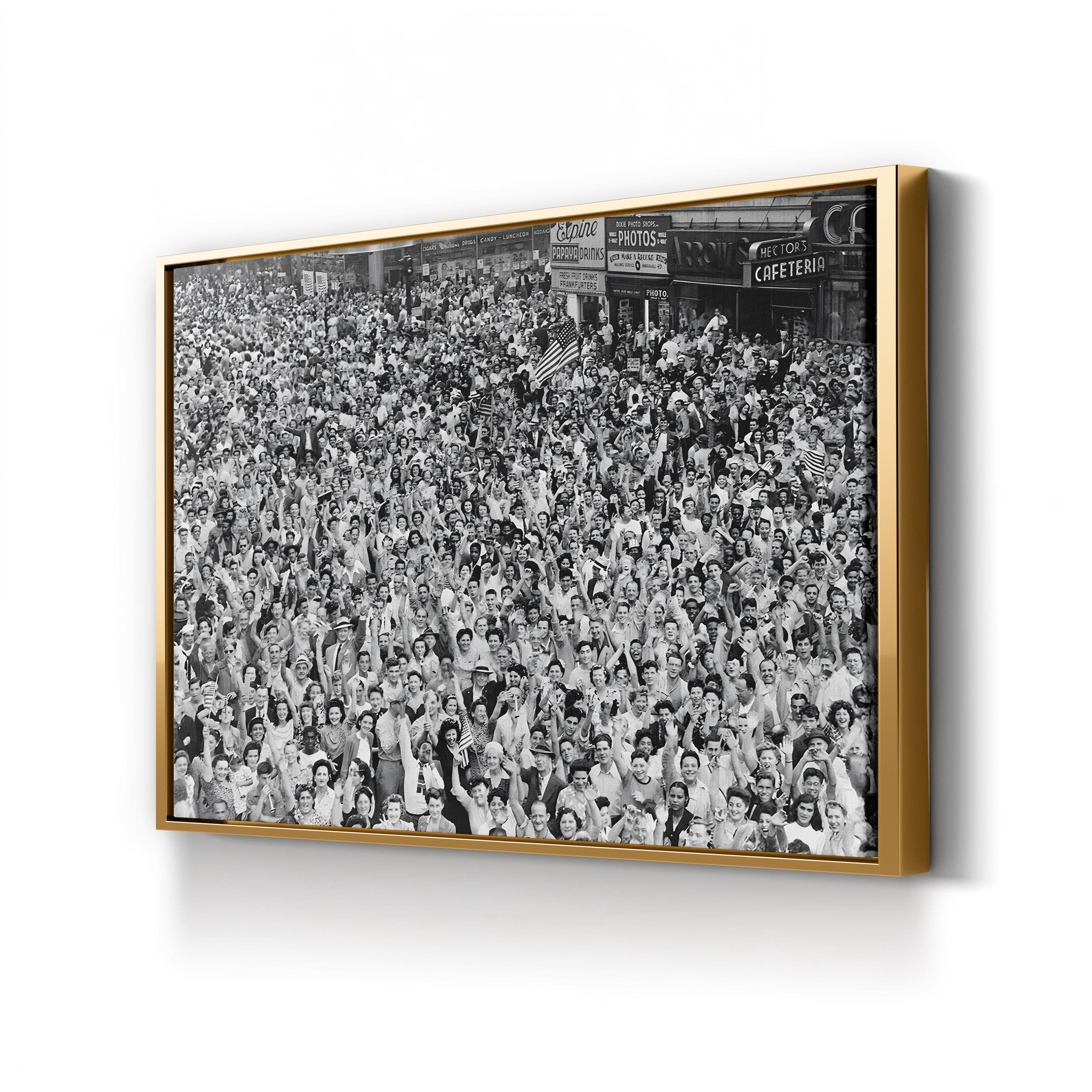 V-J Day in Times Square, 1945: WWII Victory Celebration Photograph Print