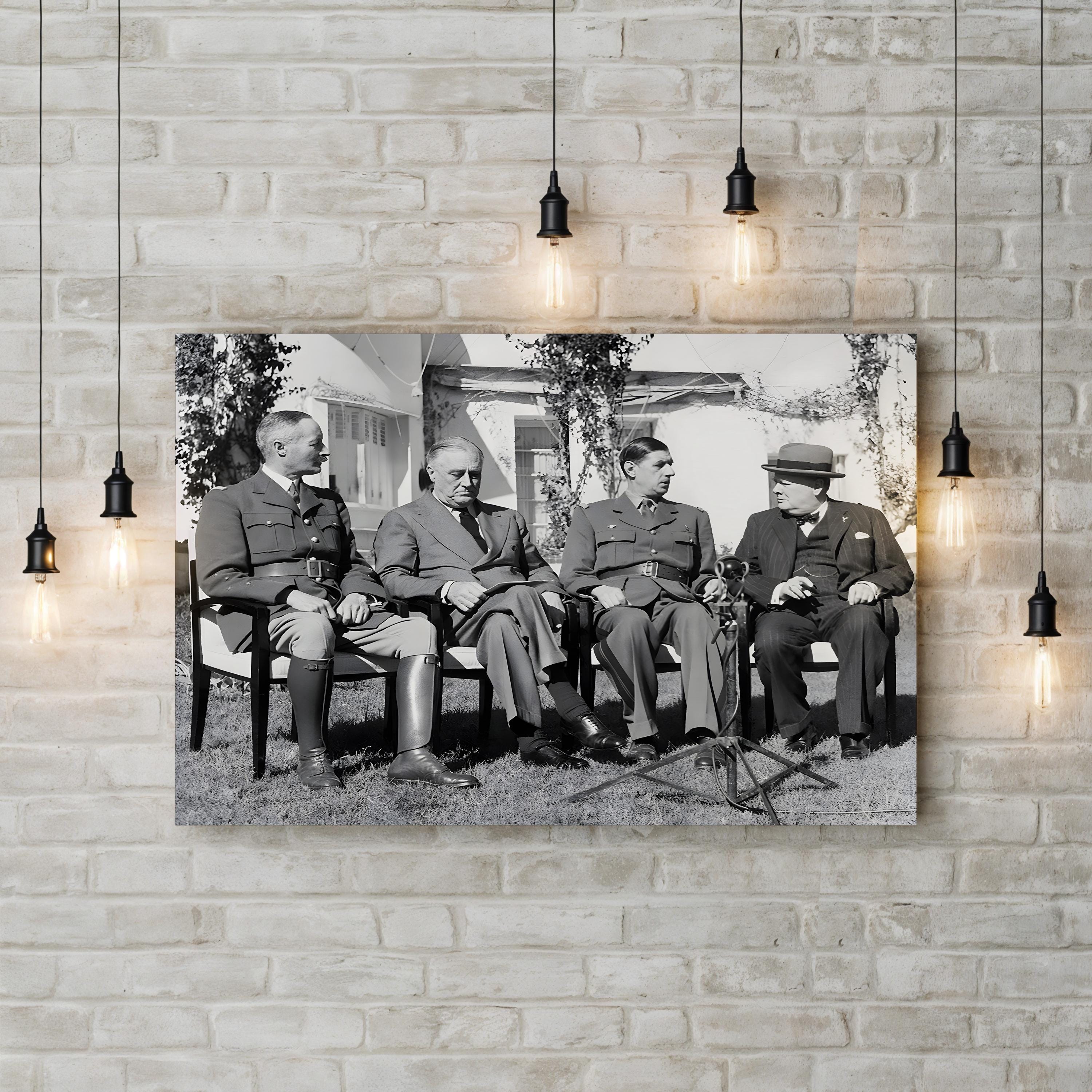 Allied Leaders at the Casablanca Conference, 1943 Wall Art