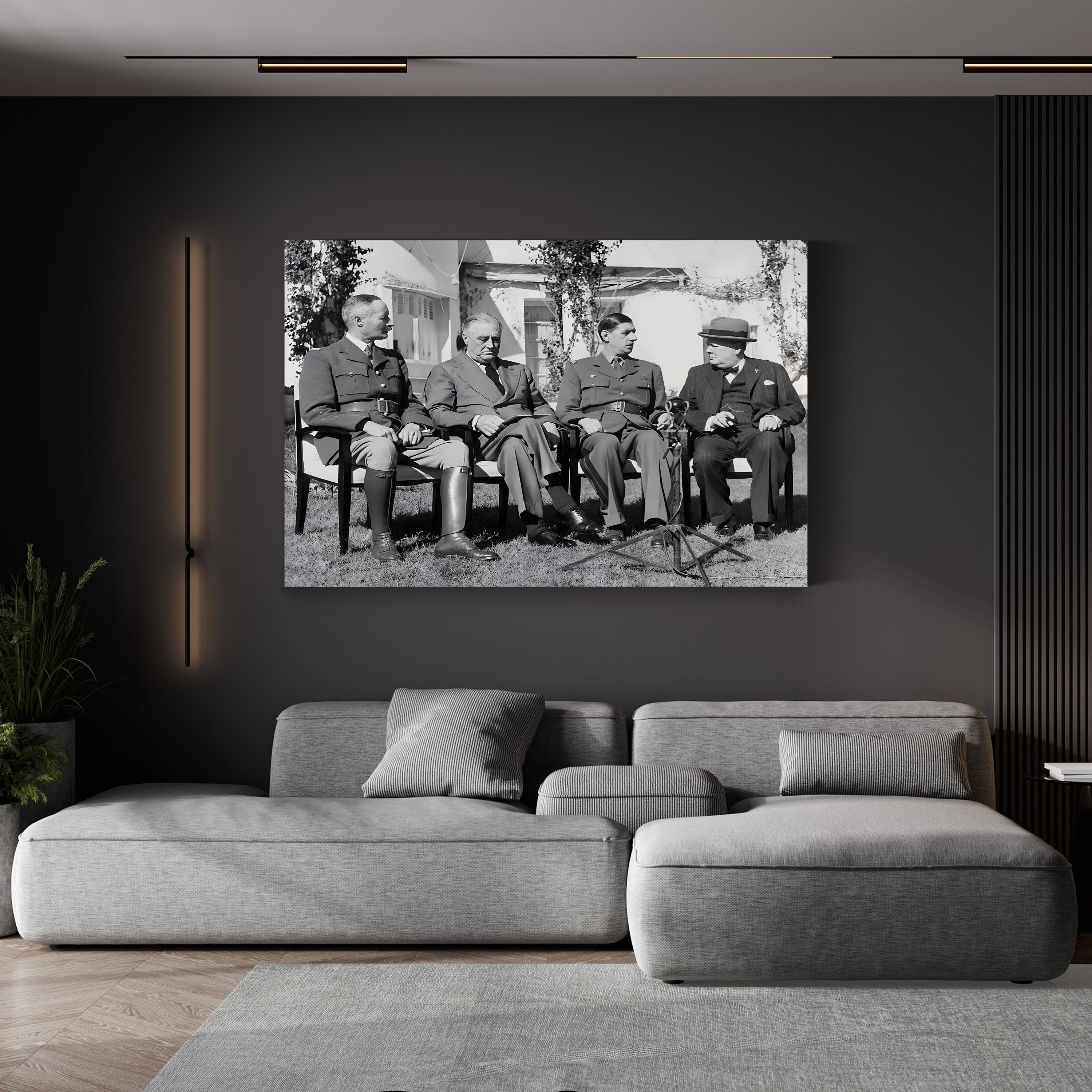 Allied Leaders at the Casablanca Conference, 1943 Wall Art