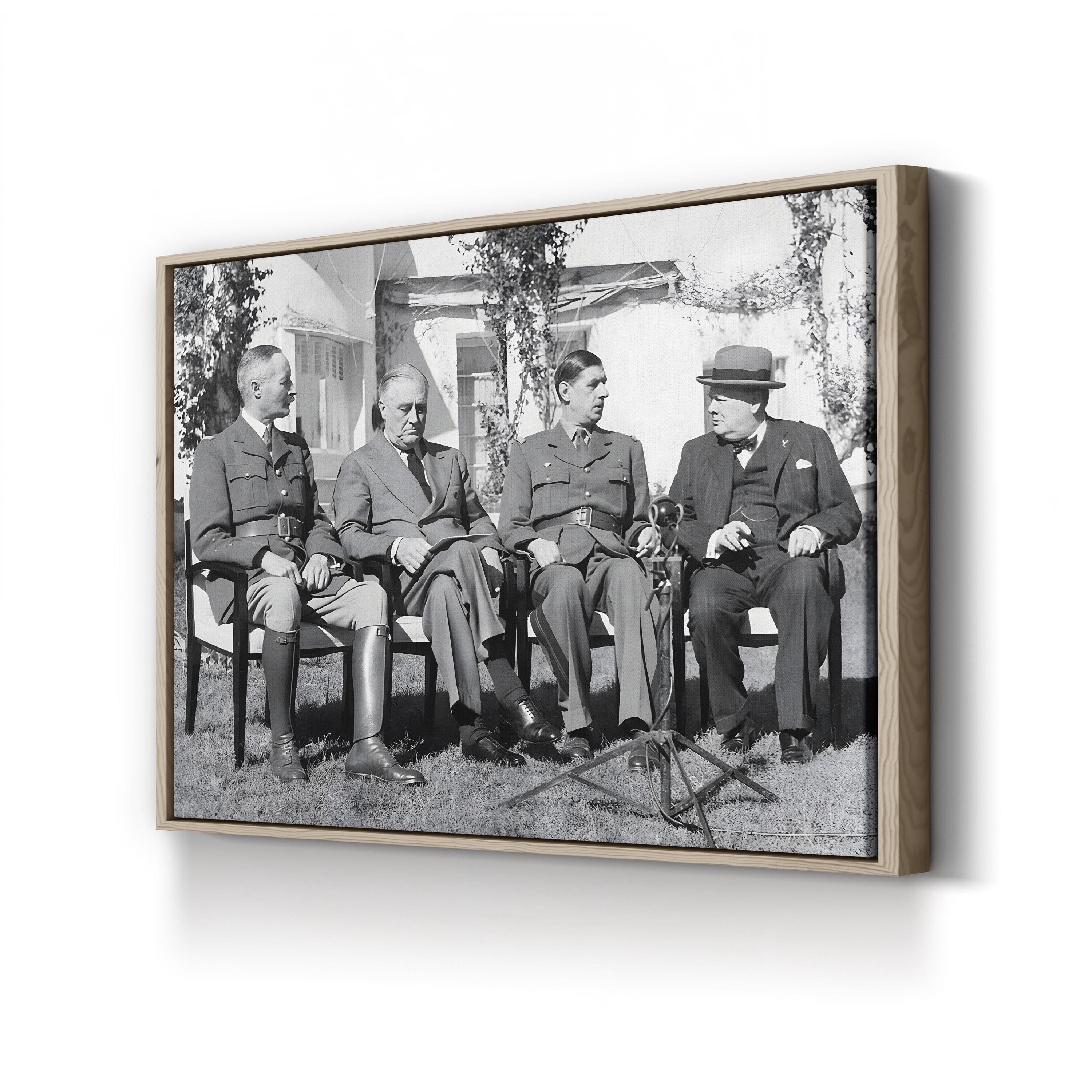 Allied Leaders at the Casablanca Conference, 1943 Wall Art