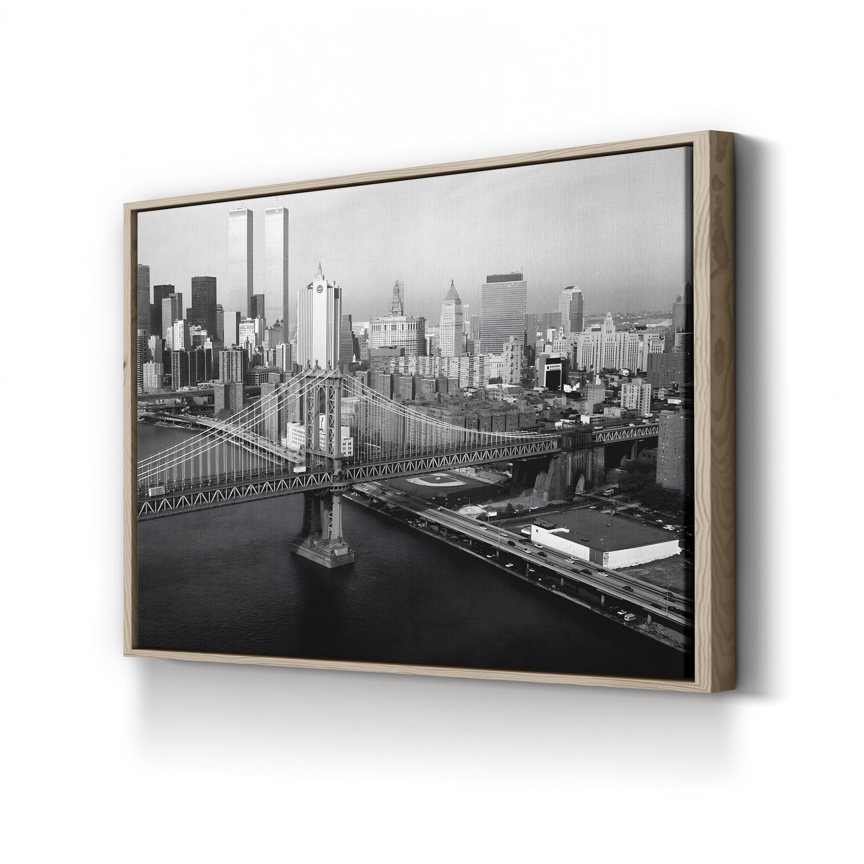 A View of the Manhattan Bridge, Looking Towards Manhattan, New York City 1979 Wall Art