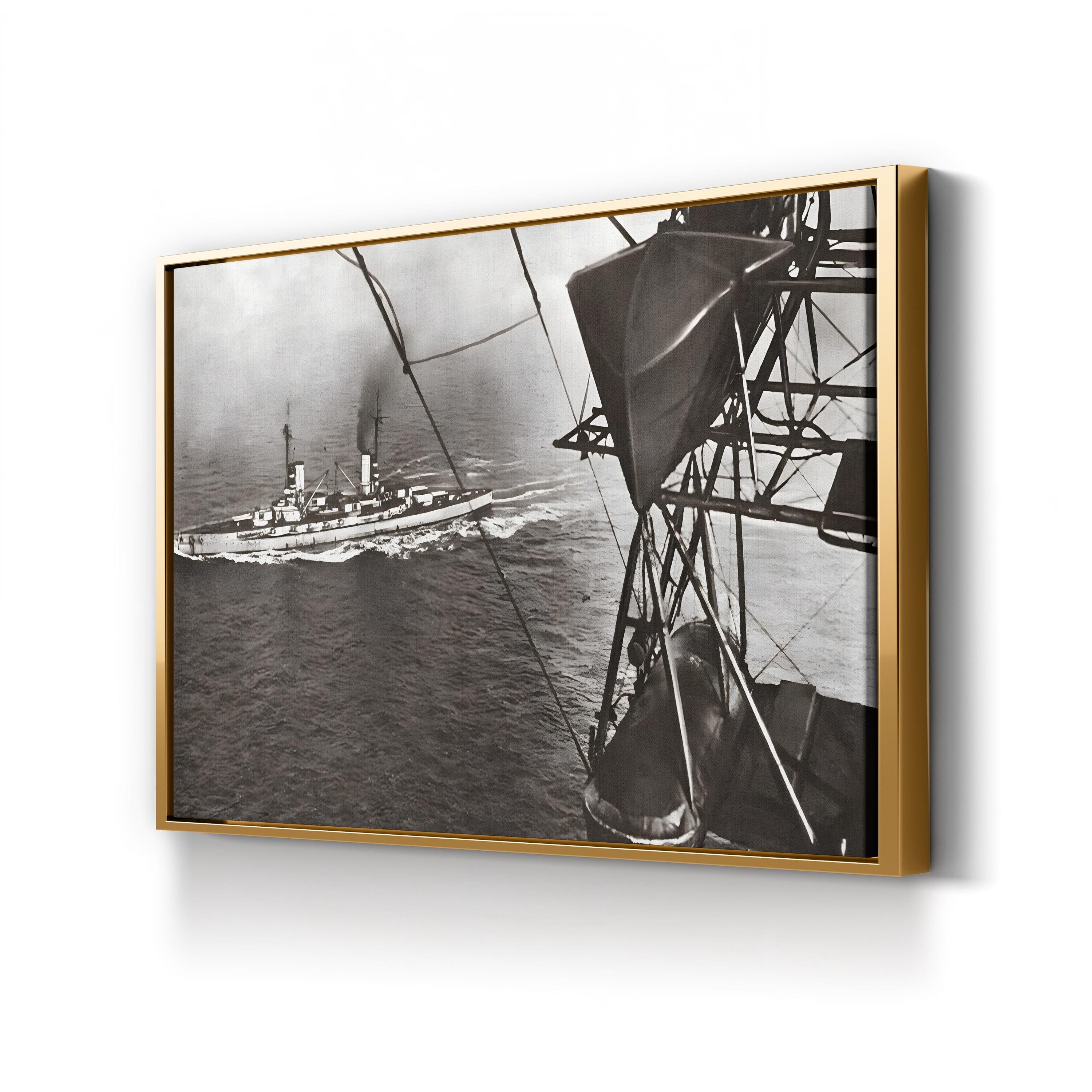 German Imperial Navy Surrender, 1918 – Vintage Photography Wall Art | WWI Naval Canvas Print