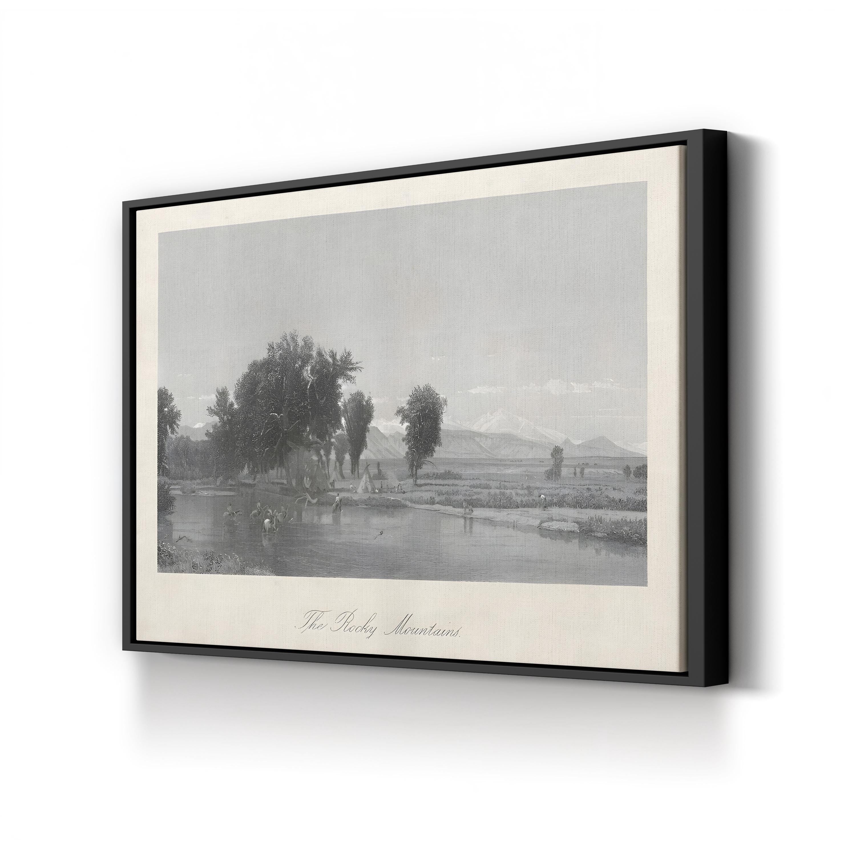 The Rocky Mountains Wall Art by William Cullen Bryant – Historic Landscape Canvas Print (1859)