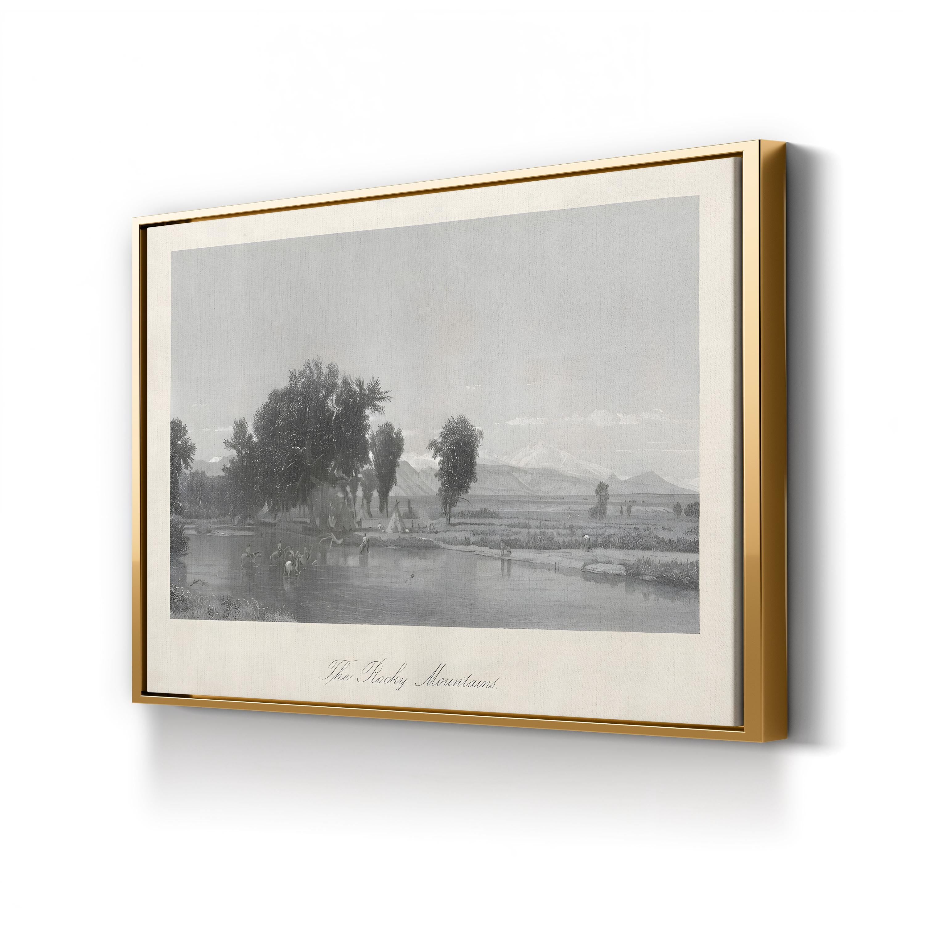 The Rocky Mountains Wall Art by William Cullen Bryant – Historic Landscape Canvas Print (1859)