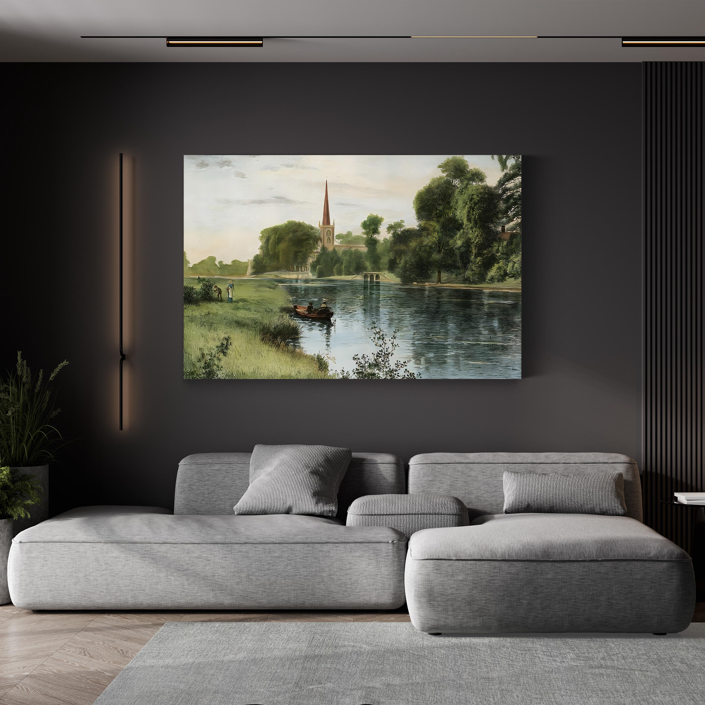 Sunday Outing Wall Art – 19th Century Equestrian Coastal Landscape Print