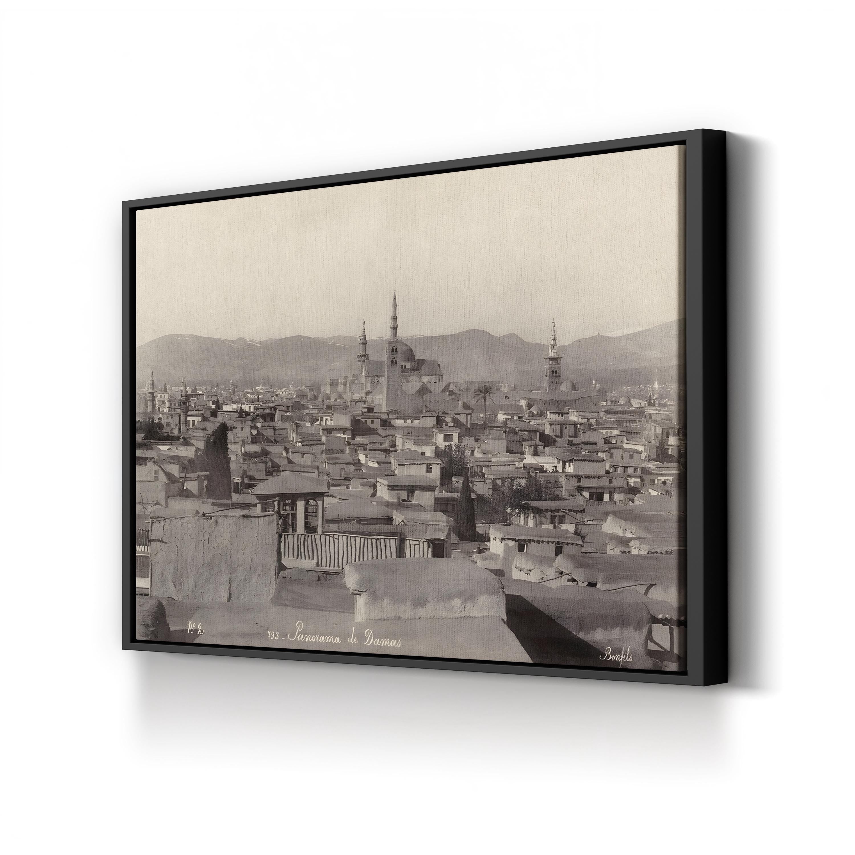 Syria, Damascus, c.1880 Wall Art – Vintage Middle Eastern Cityscape Photograph