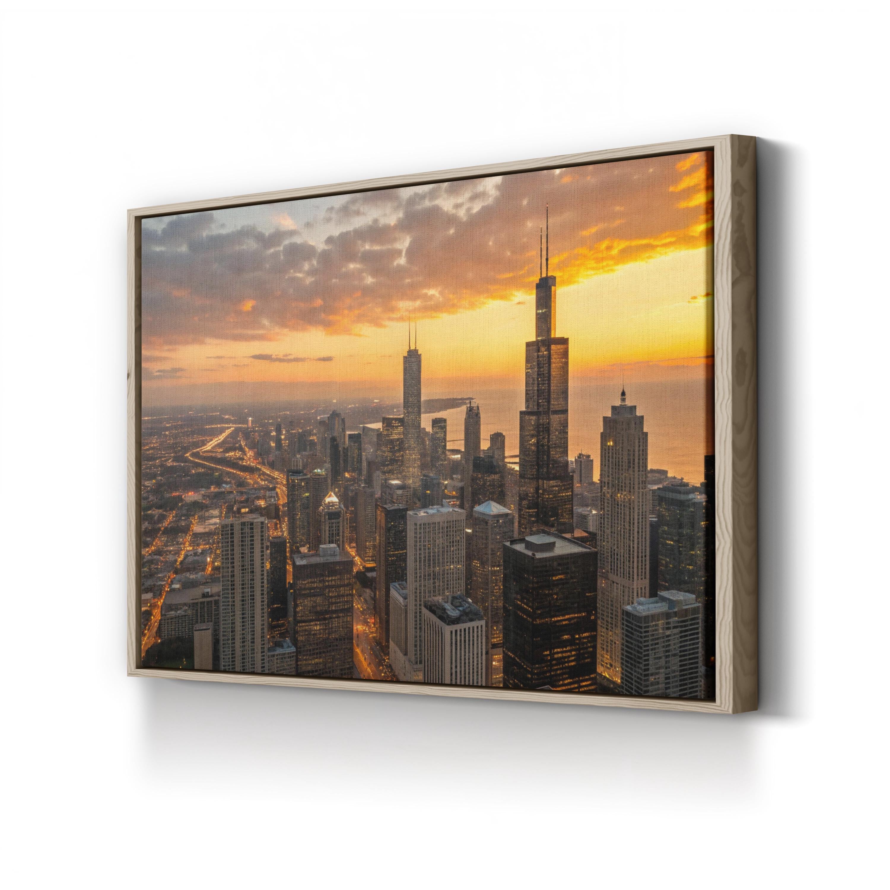 Chicago Cityscape at Golden Hour