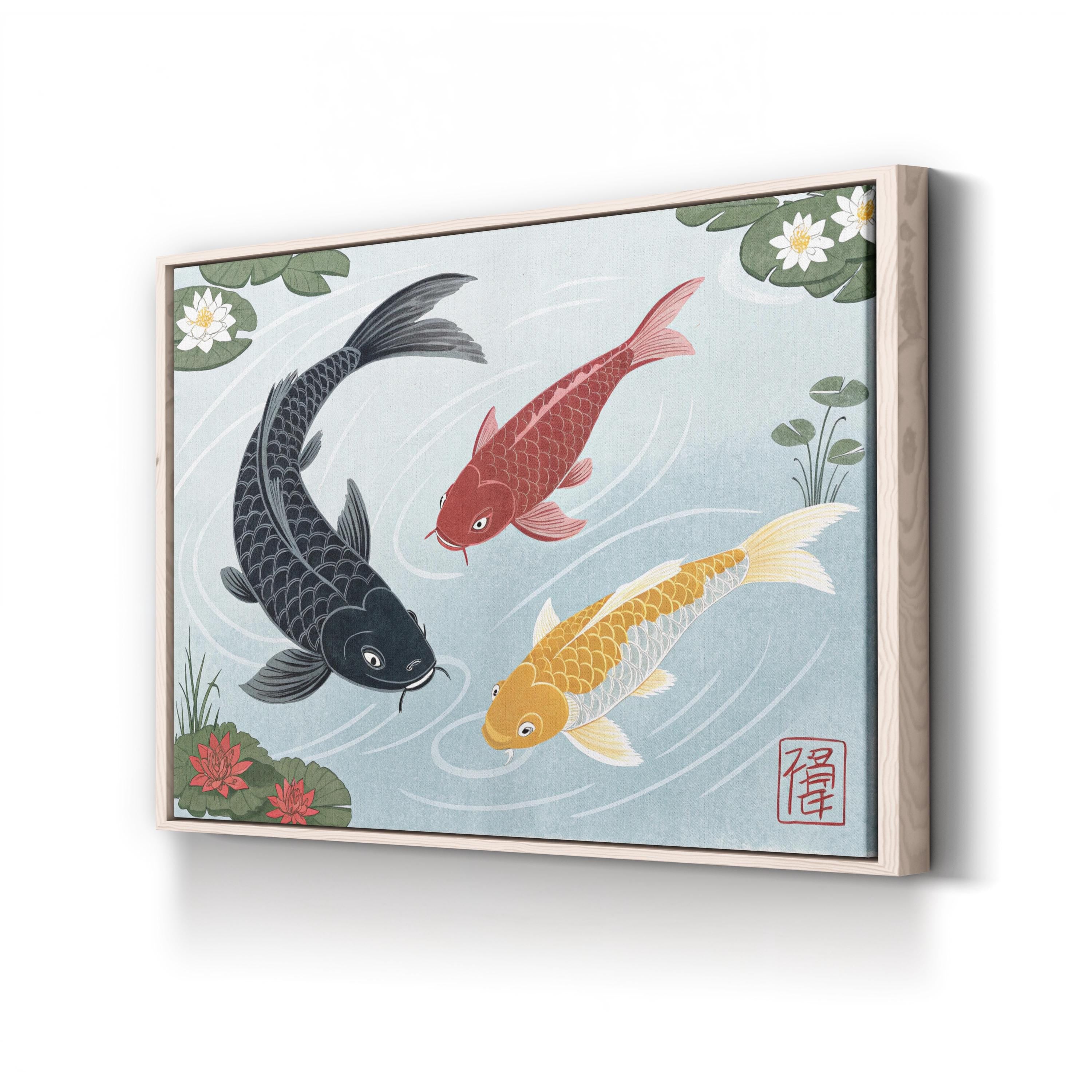 Japanese Koi Fish Wall Art