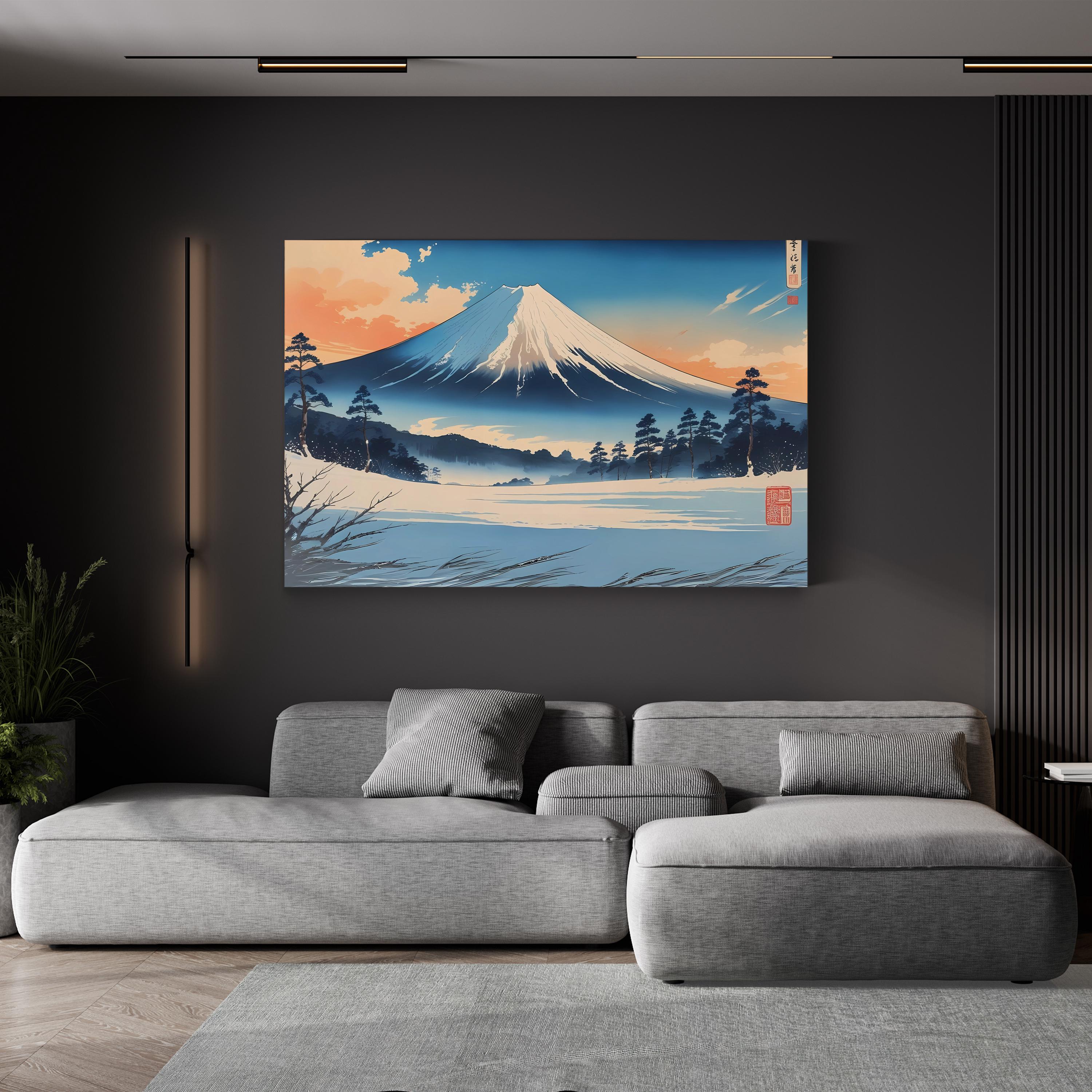 Mount Fuji at Sunset in Honshu, Japan Wall Art