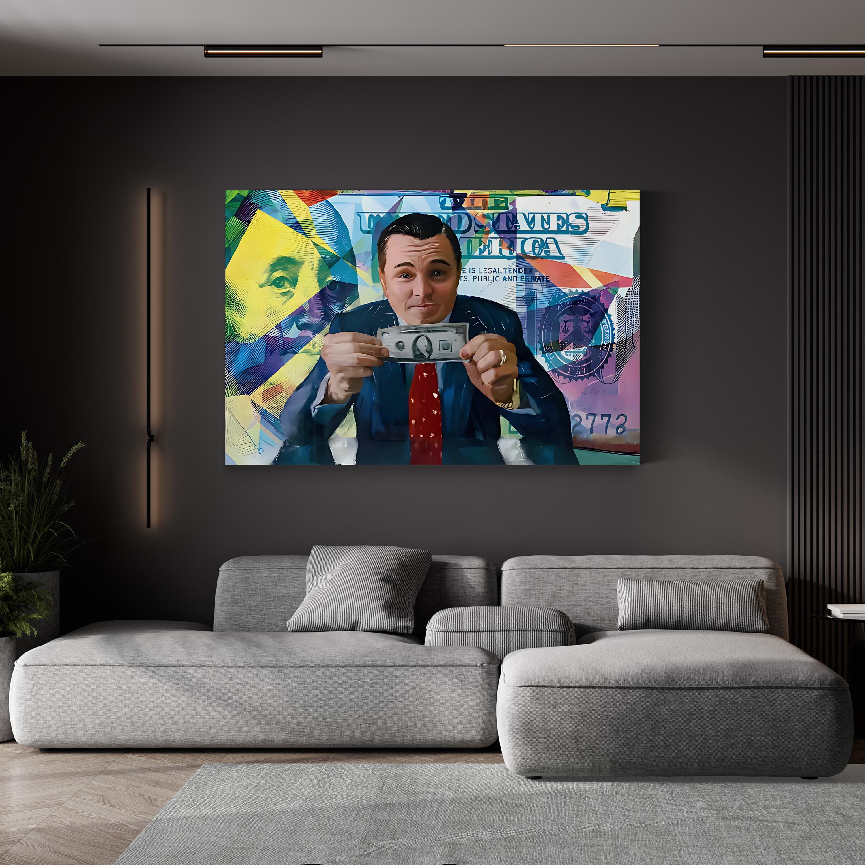 Money-Themed Pop Art Canvas Wall Art | Wall Street–Inspired Abstract Finance Artwork