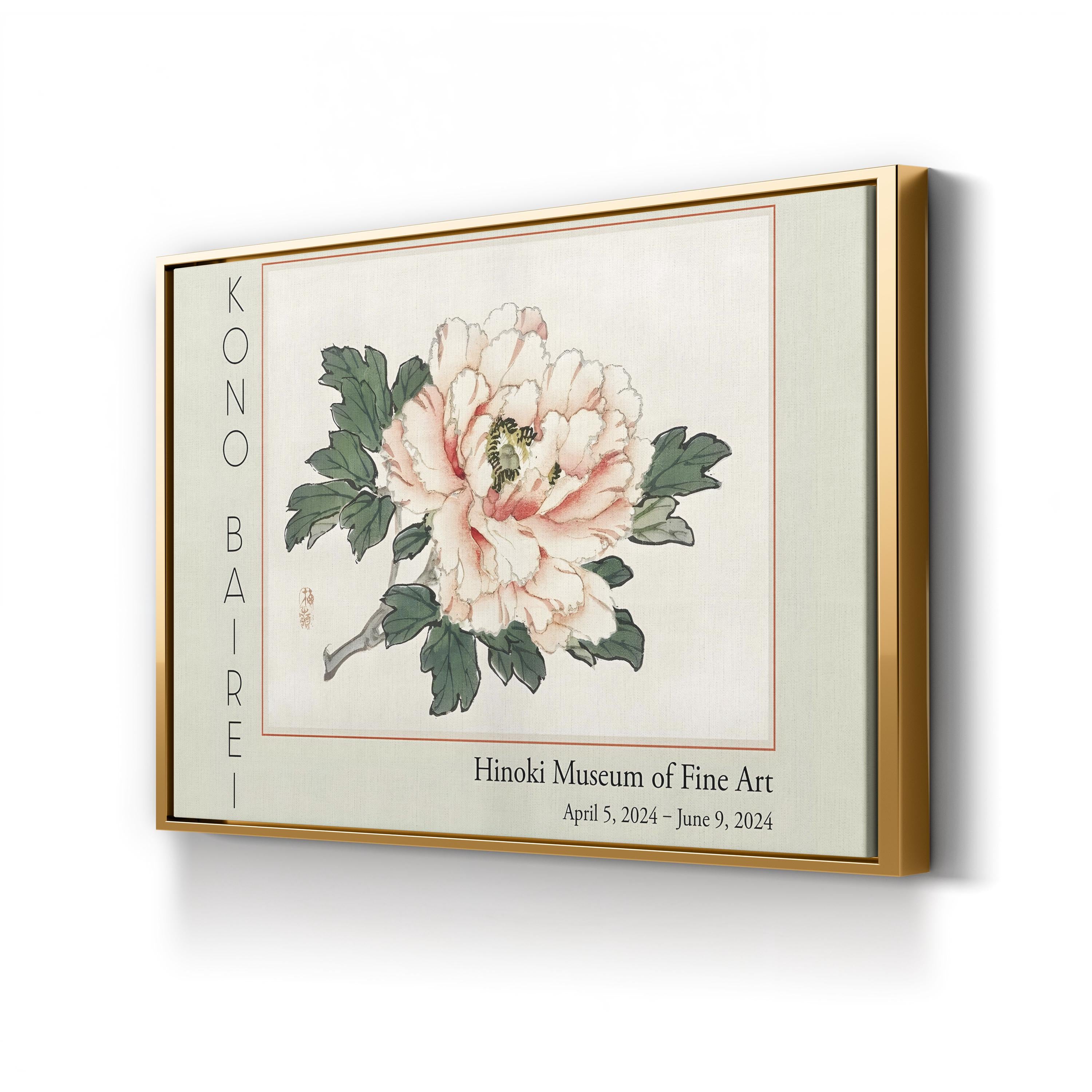 Barei Exhibition Flowers I Wall Art by Kōno Bairei – Vintage Botanical Canvas Print