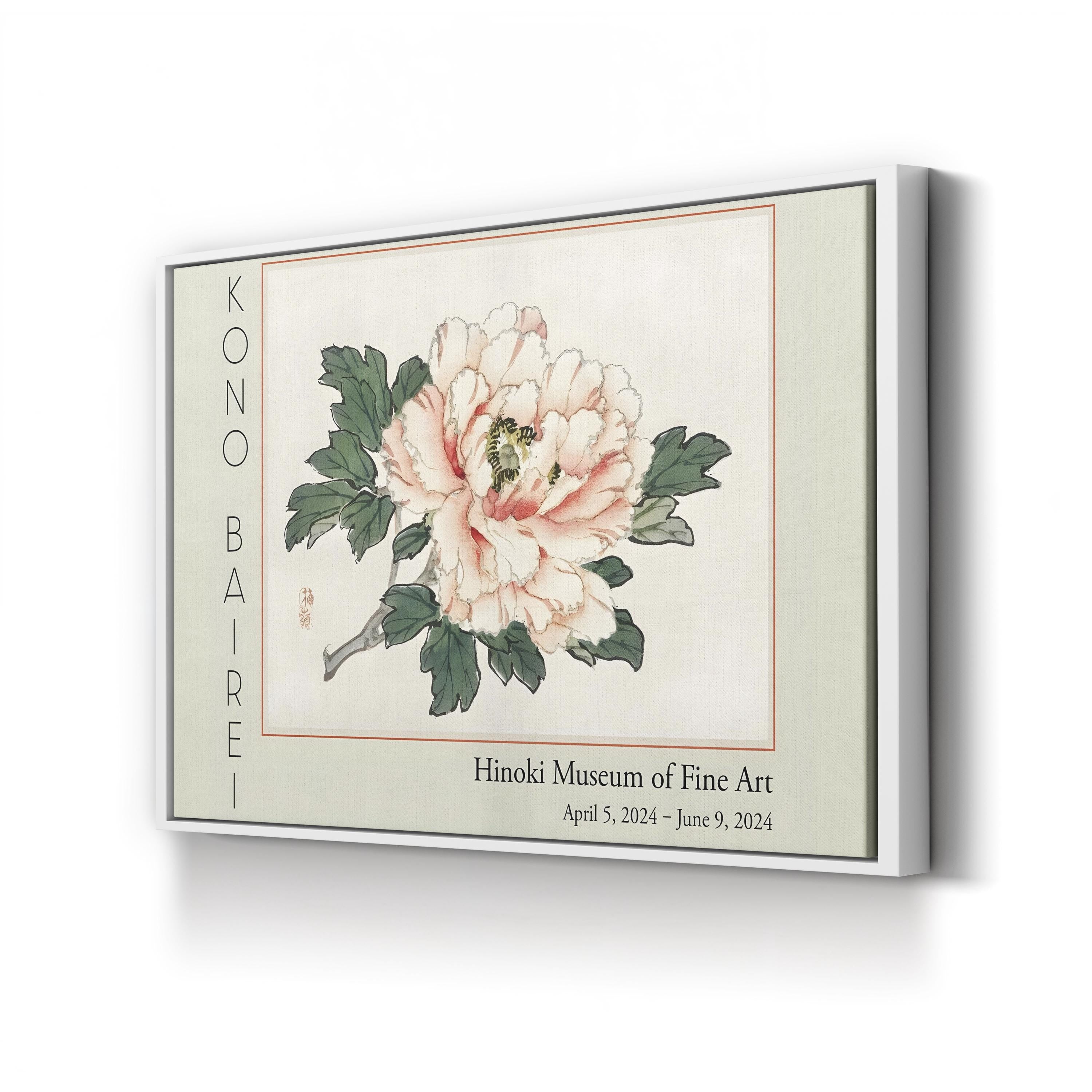 Barei Exhibition Flowers I Wall Art by Kōno Bairei – Vintage Botanical Canvas Print