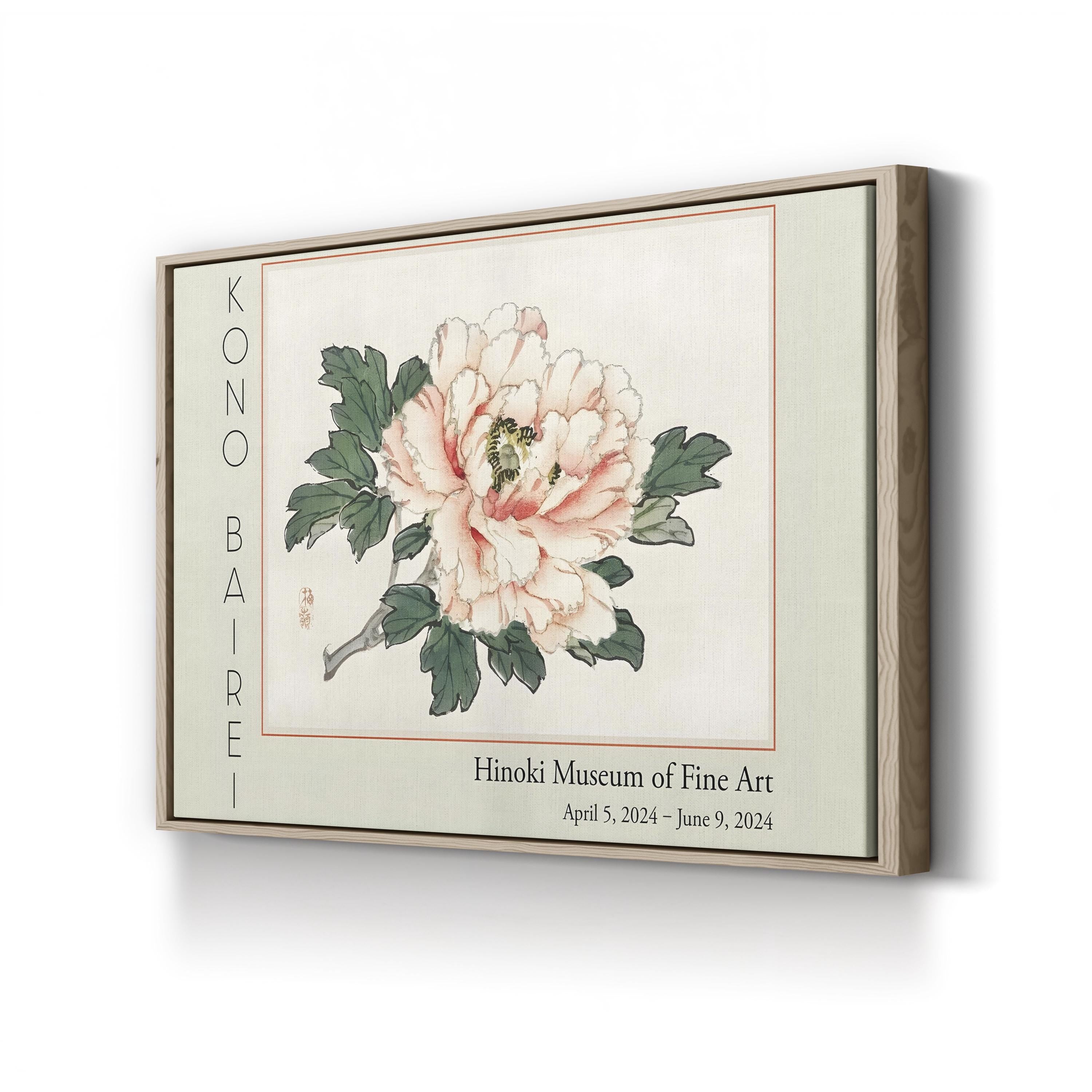Barei Exhibition Flowers I Wall Art by Kōno Bairei – Vintage Botanical Canvas Print