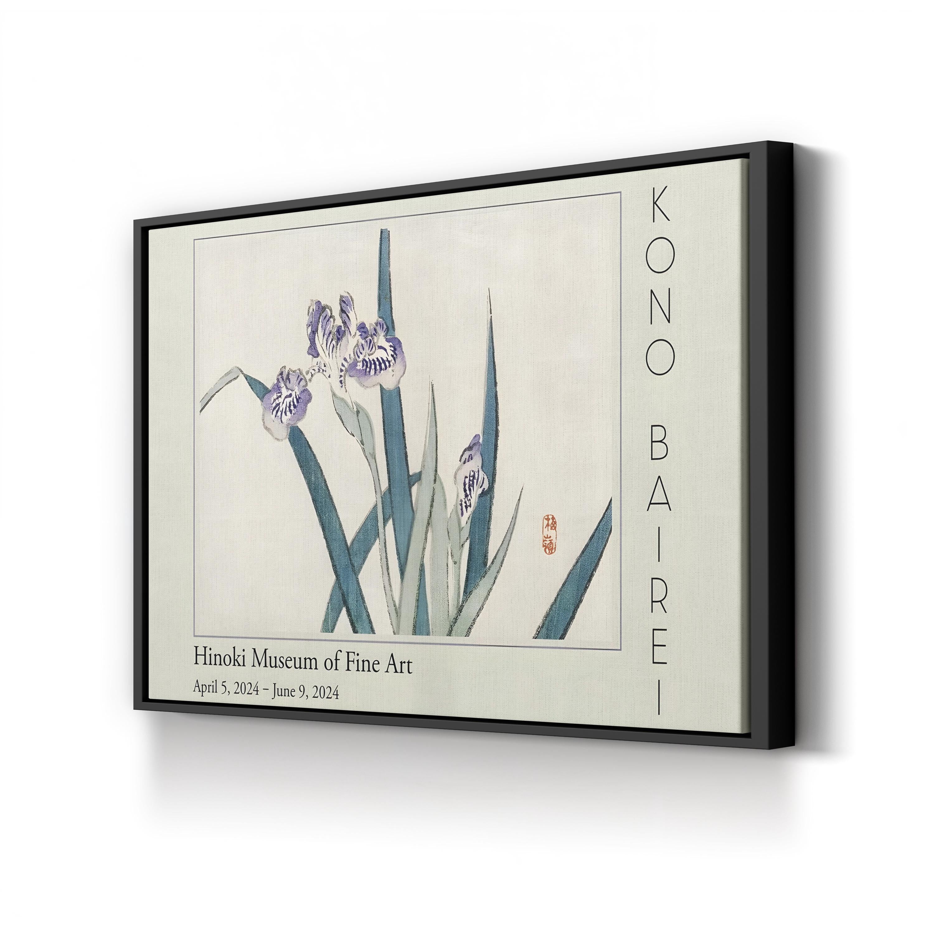 Barei Exhibition Flowers II Wall Art by Kōno Bairei – Vintage Japanese Botanical Canvas Print