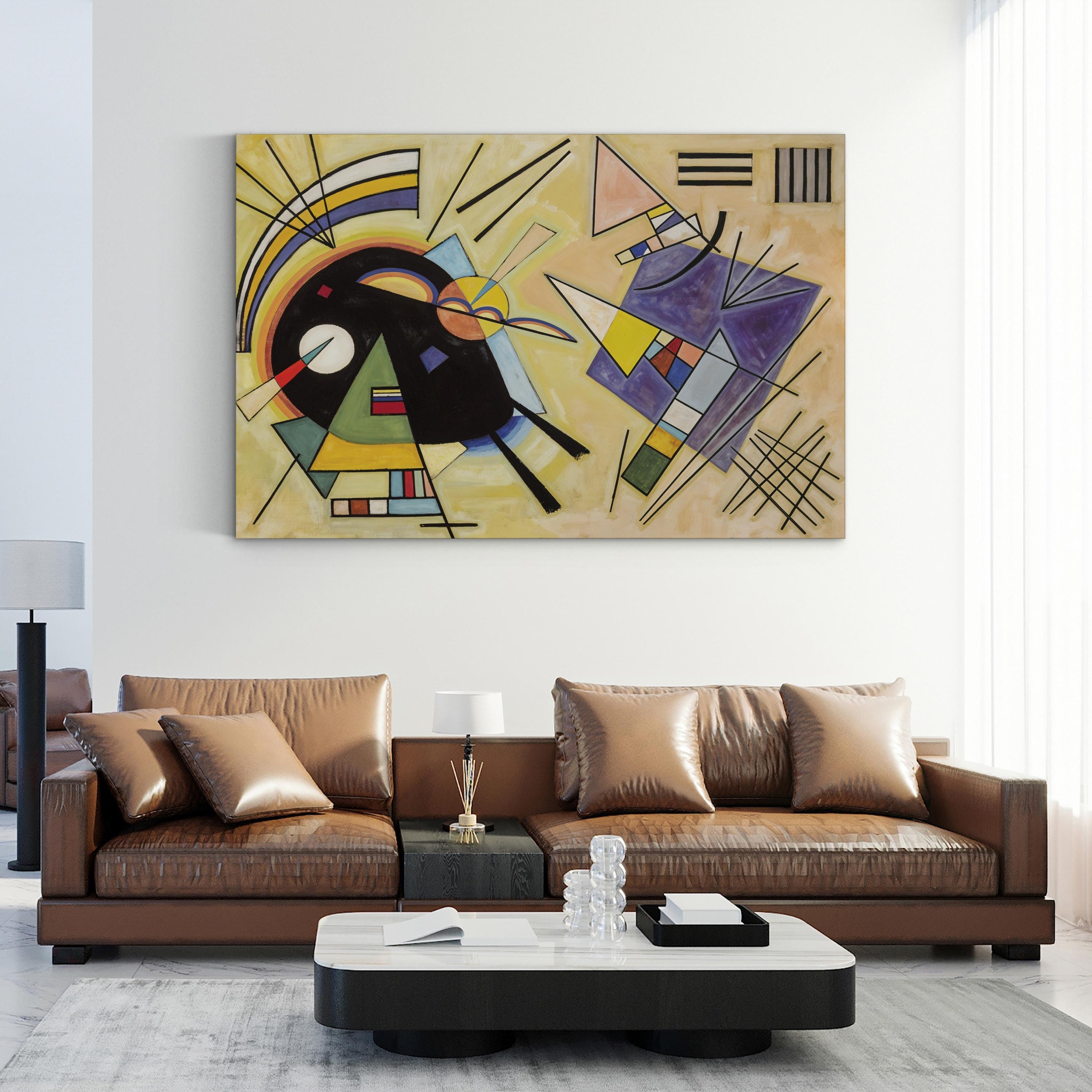 Black and Violet, 1923 – Wassily Kandinsky Wall Art | Abstract Modern Canvas Print