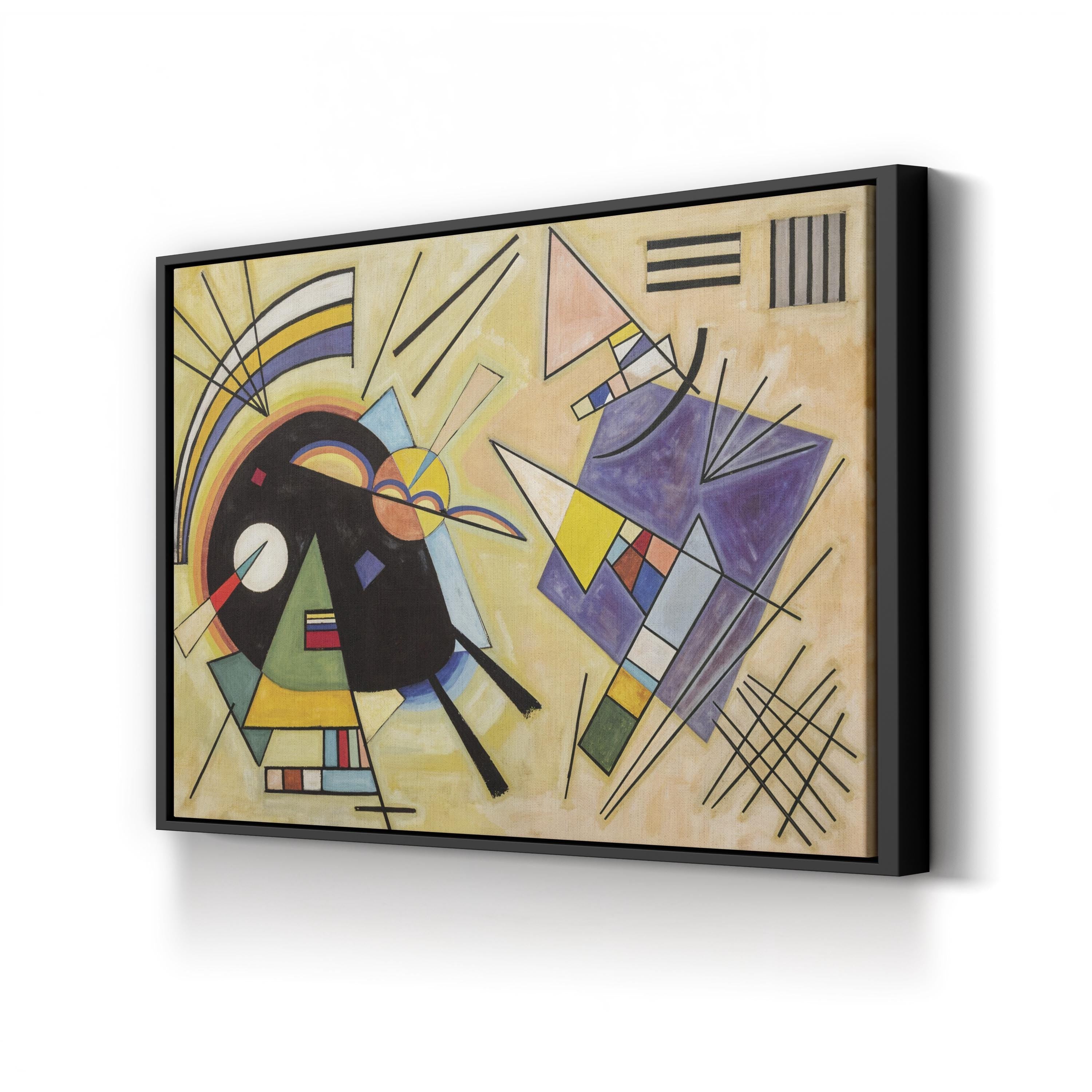 Black and Violet, 1923 – Wassily Kandinsky Wall Art | Abstract Modern Canvas Print