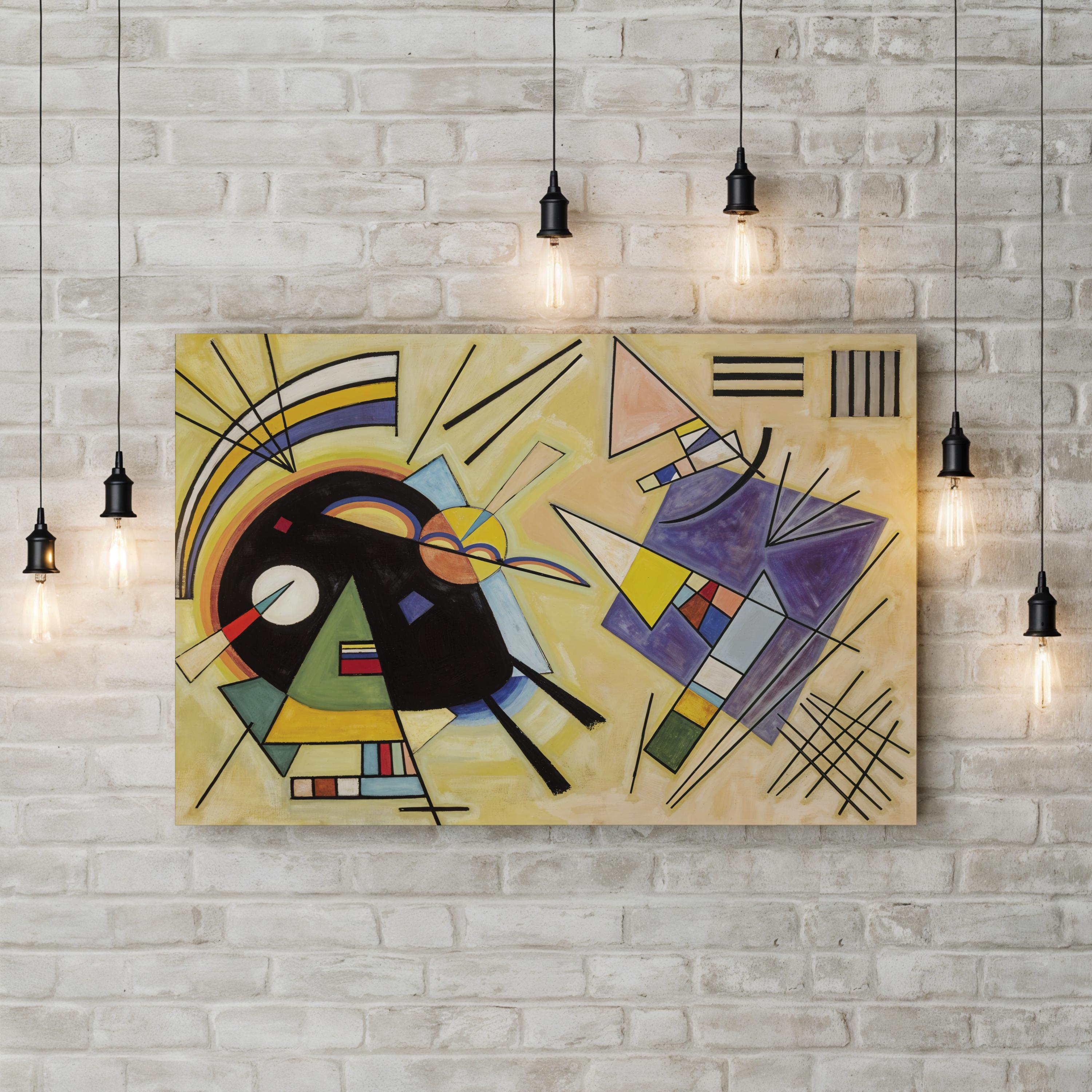 Black and Violet, 1923 – Wassily Kandinsky Wall Art | Abstract Modern Canvas Print