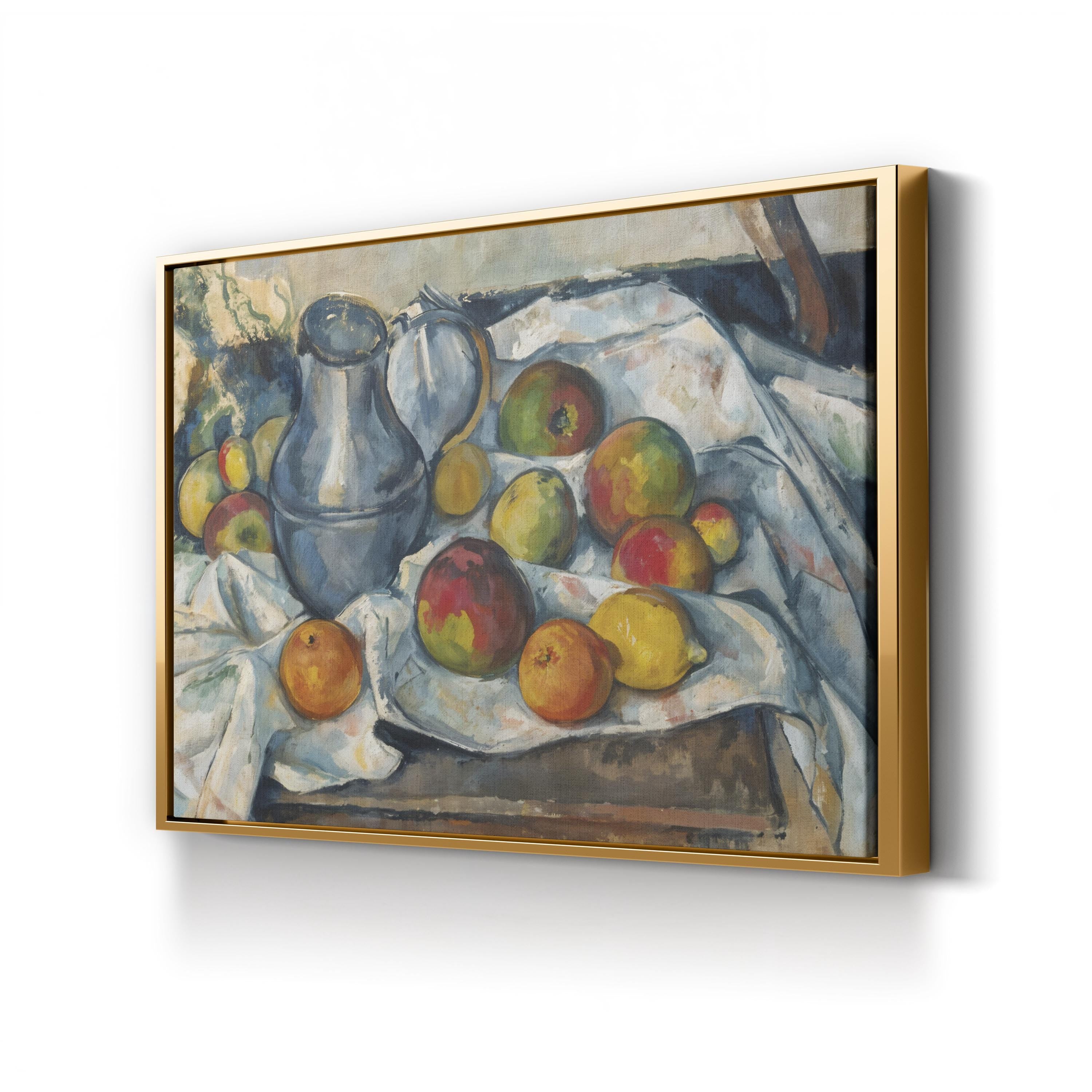 Bouilloire Et Fruits, 1888–90 Wall Art by Paul Cézanne