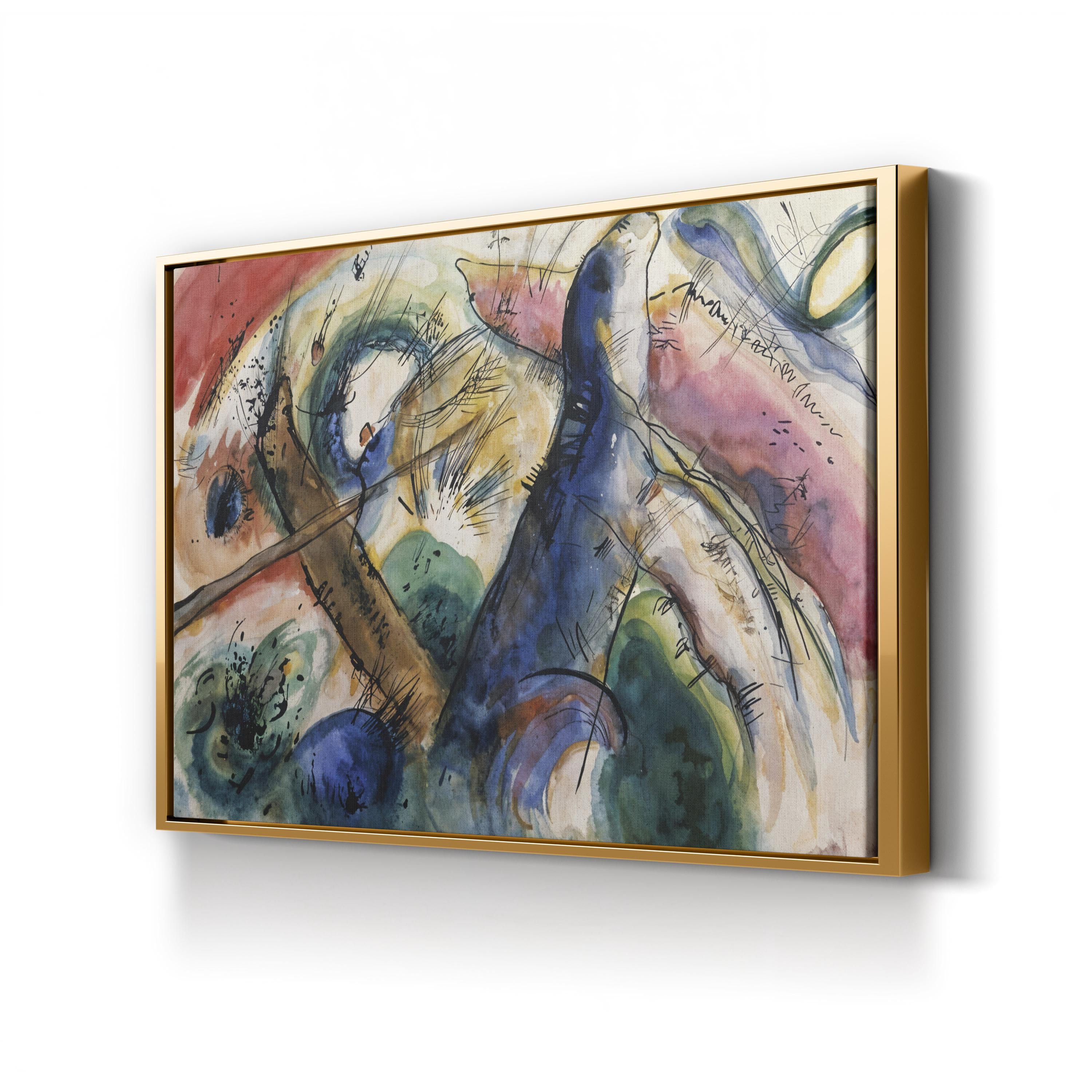Abstract Canvas Art Print: Composition E 1916 - Framed Wall Decor