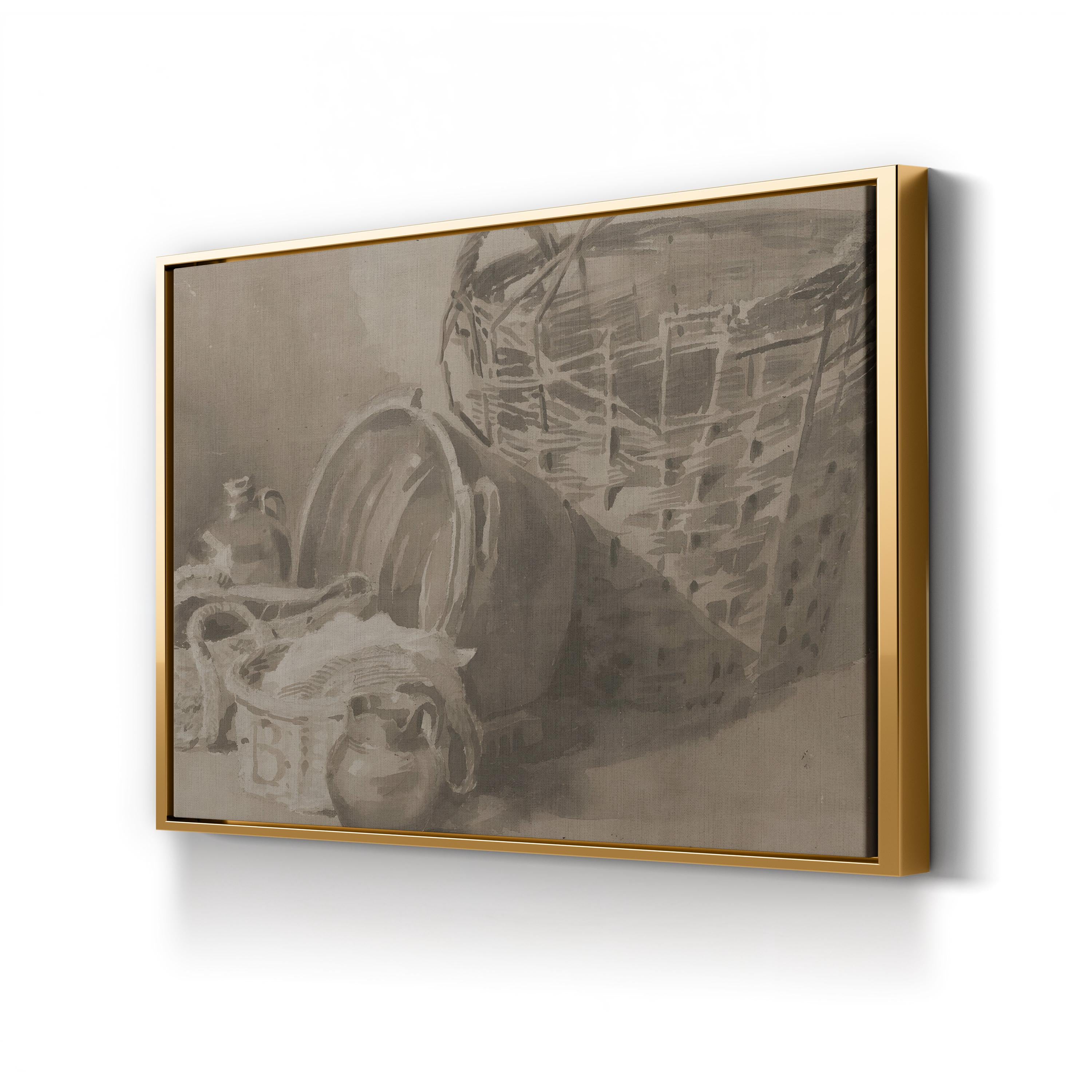 Dewint’s Basket Still Life II Wall Art – Classical Rustic Still Life by Peter de Wint