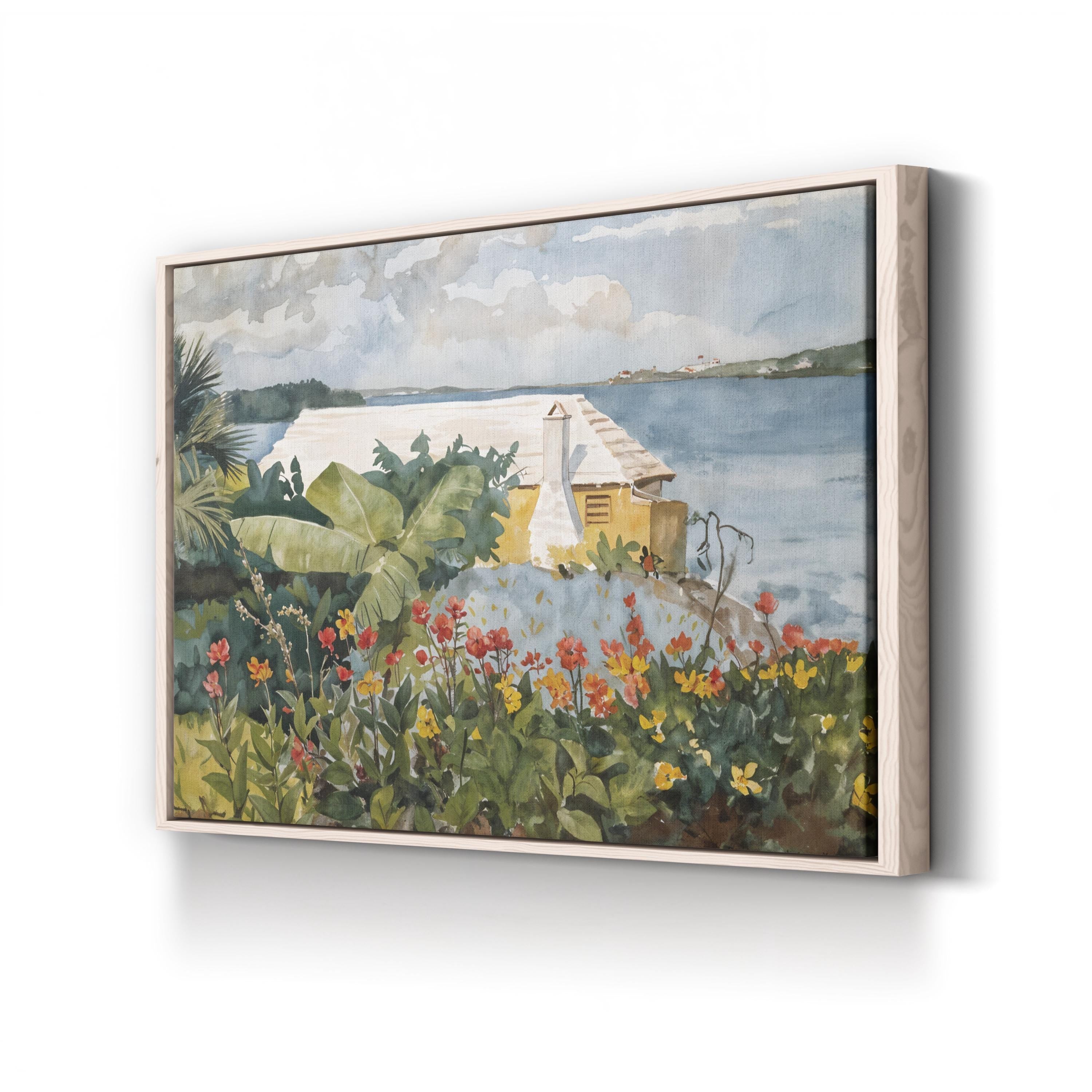Flower Garden and Bungalow, Bermuda, 1899 Wall Art by Winslow Homer