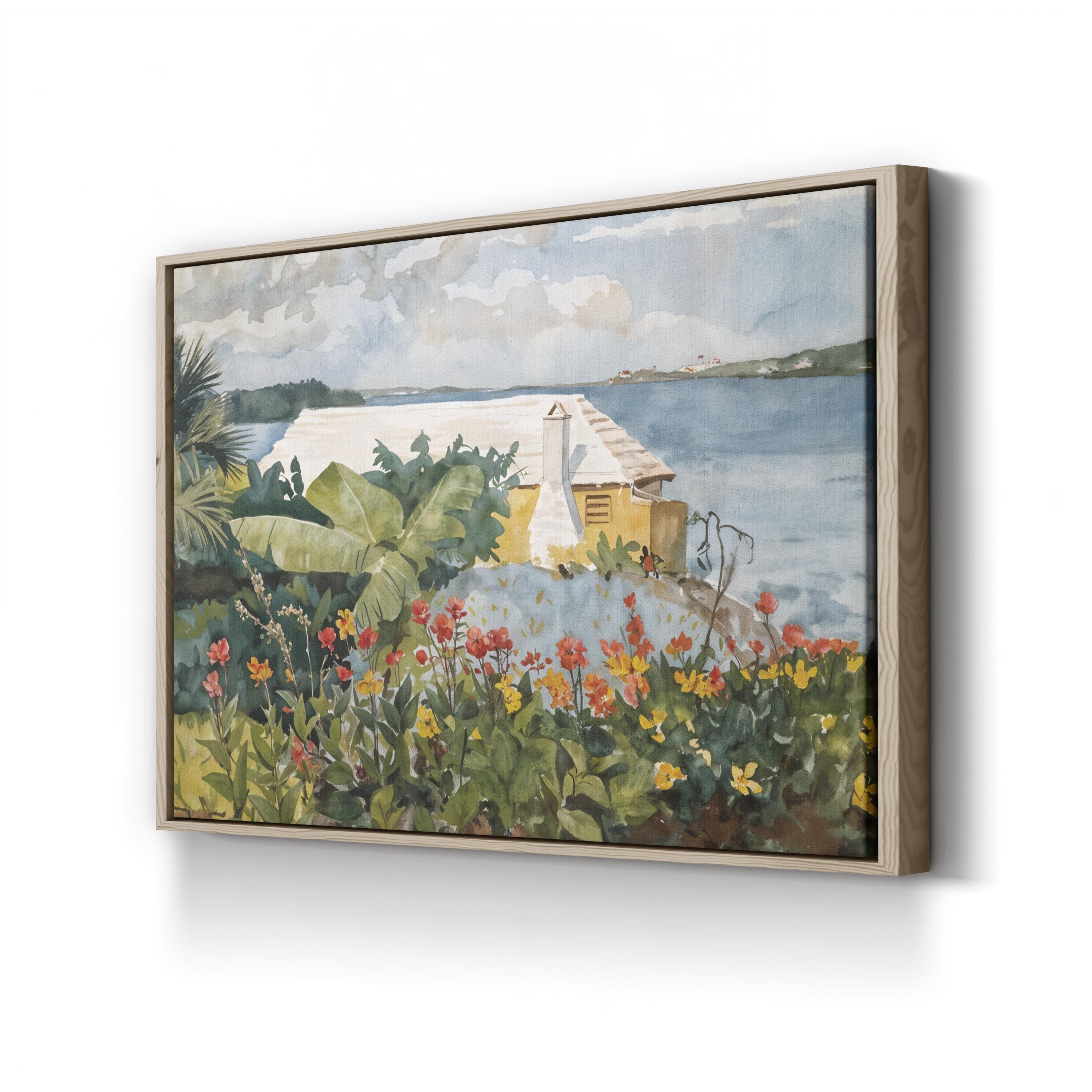 Flower Garden and Bungalow, Bermuda, 1899 Wall Art by Winslow Homer