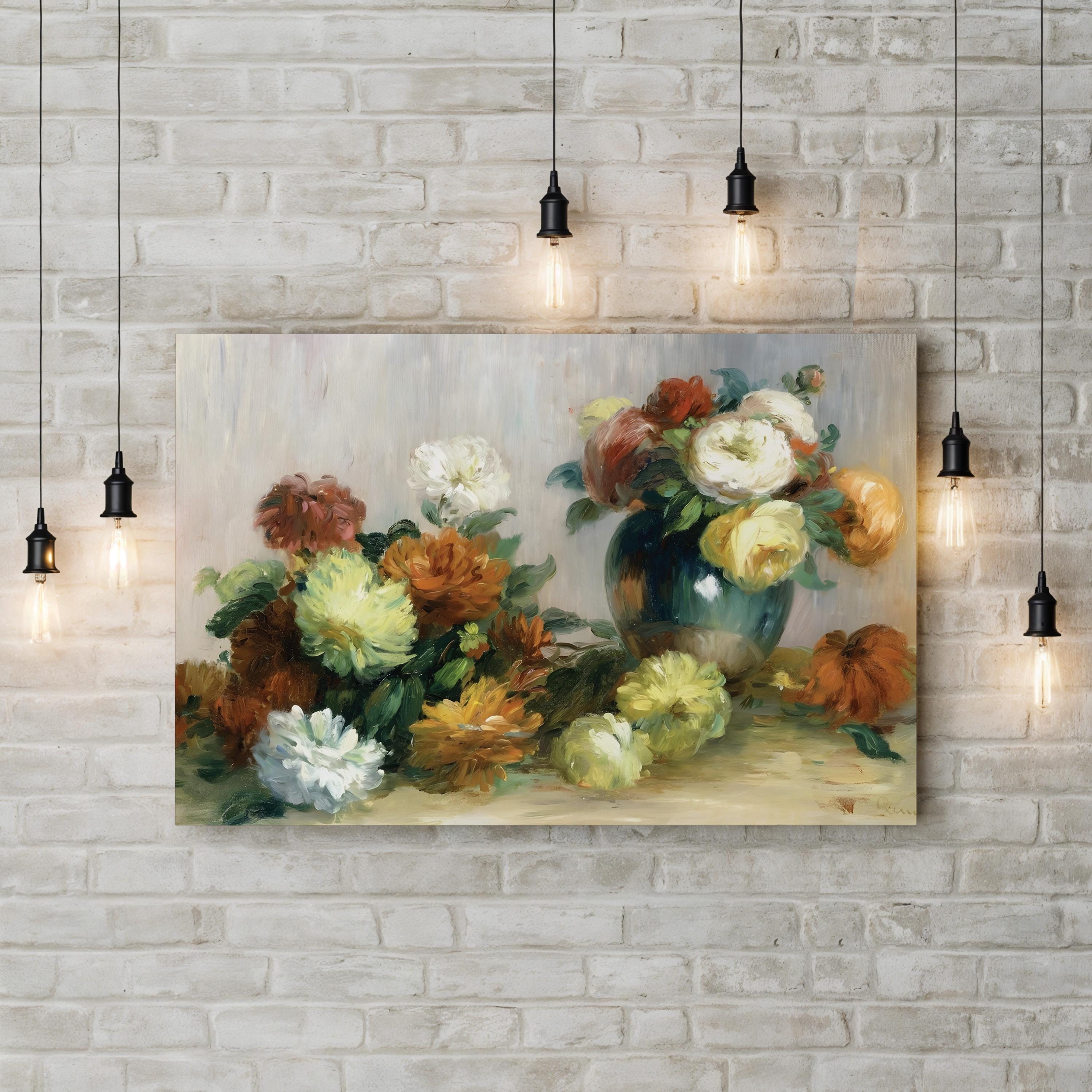 Flower Wreaths, 1880 Wall Art by Pierre-Auguste Renoir