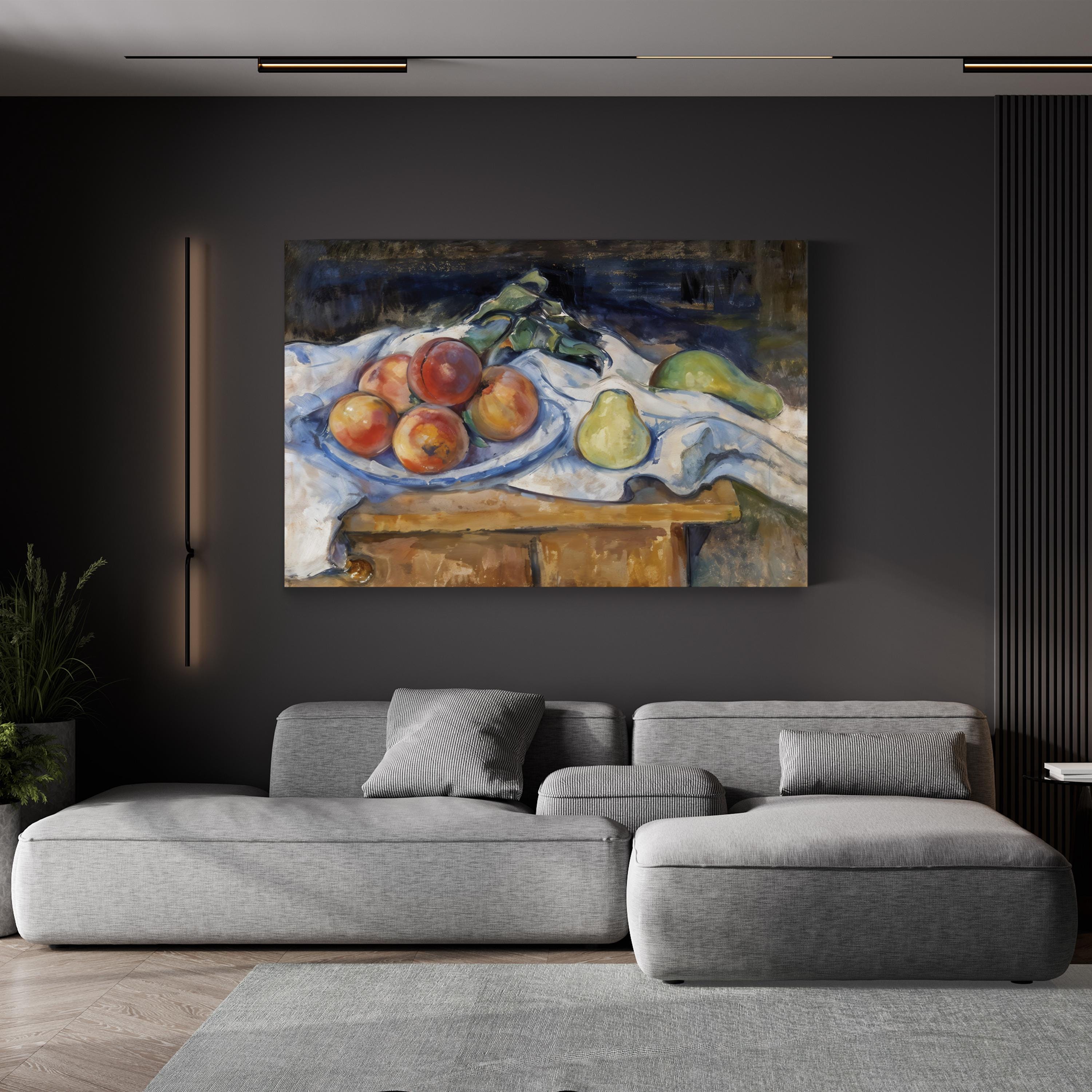 Fruit On a Table, 1890–93 Wall Art by Paul Cézanne – Classic Still Life Canvas Print